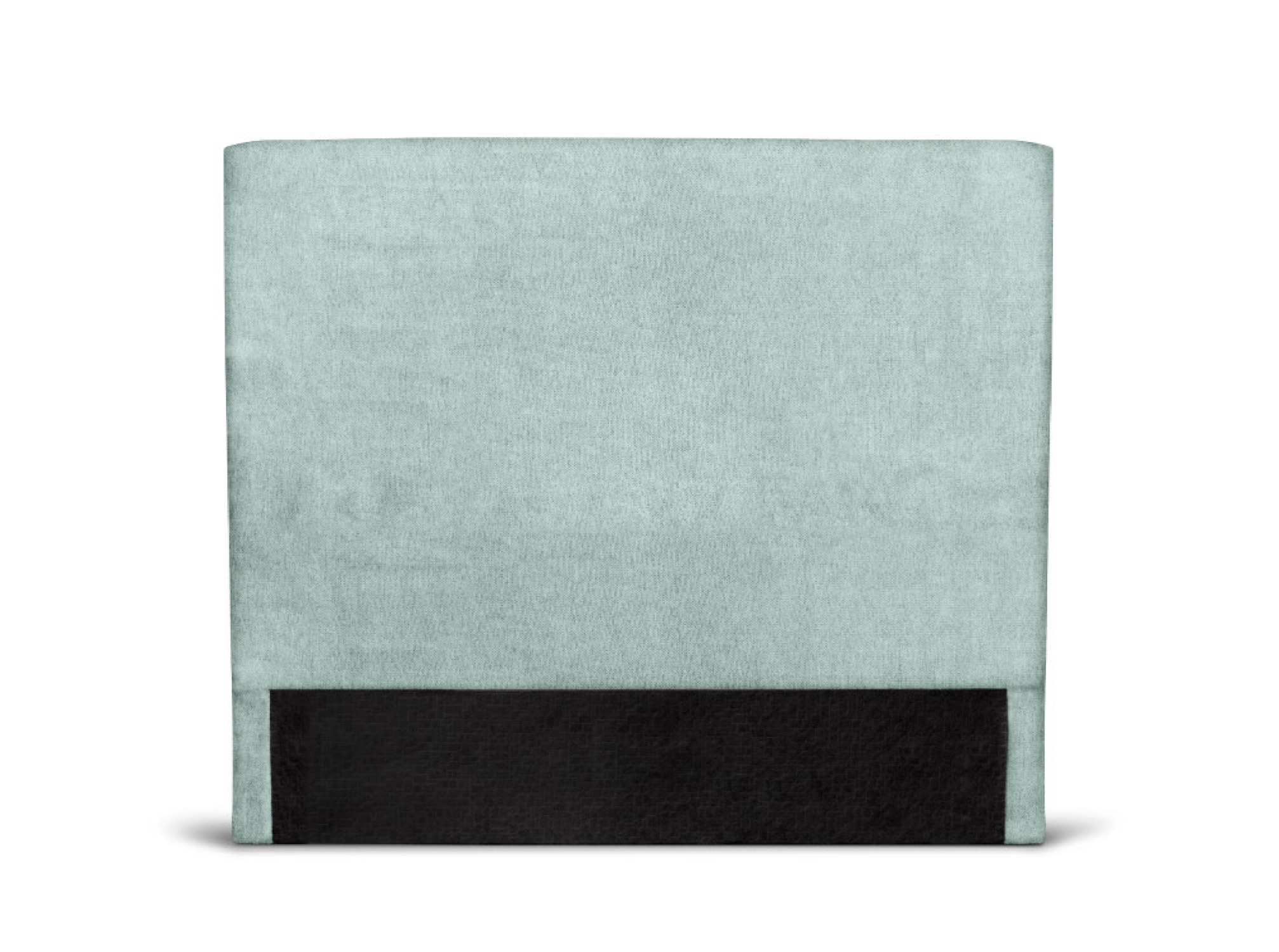 tête de lit lisse en tissu - bleu clair, largeur - 140 cm