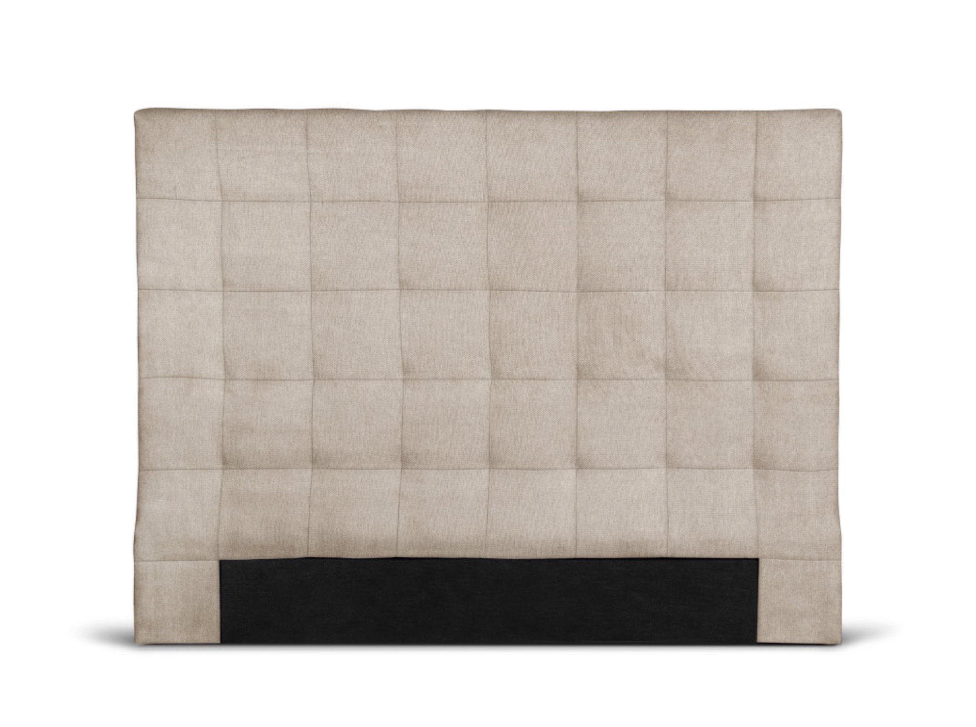 Tête de lit capitonnée en tissu beige - 140cm Tête de lit capitonnée en tissu beige - 140cm