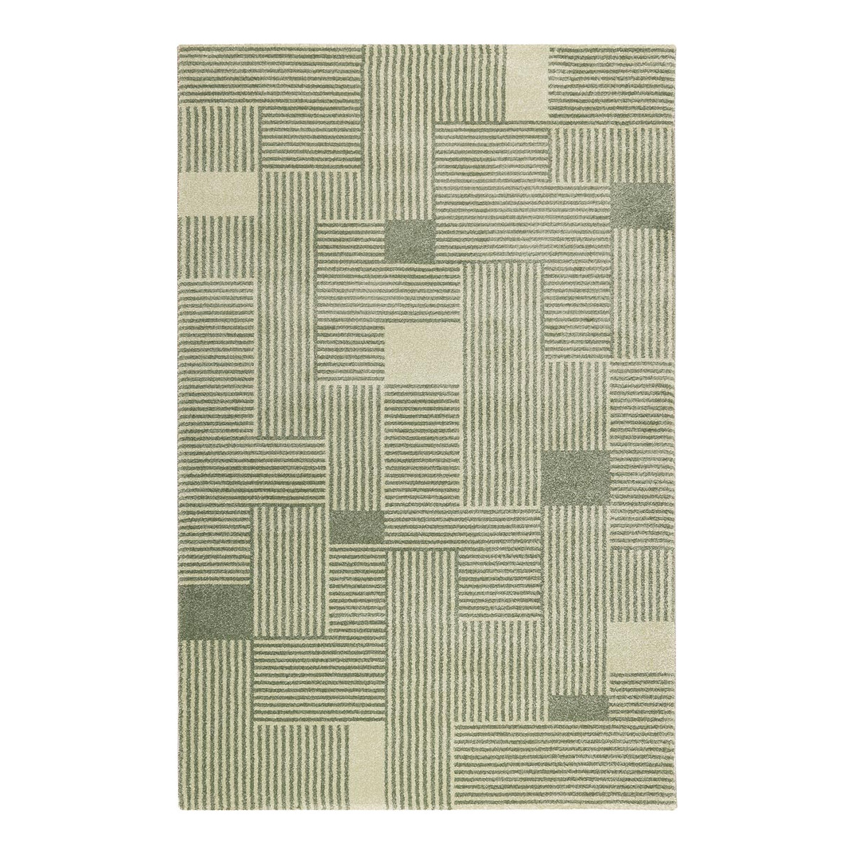 Tapis géométrique design en polypropylène vert 80x150 Tapis géométrique design en polypropylène vert 80x150