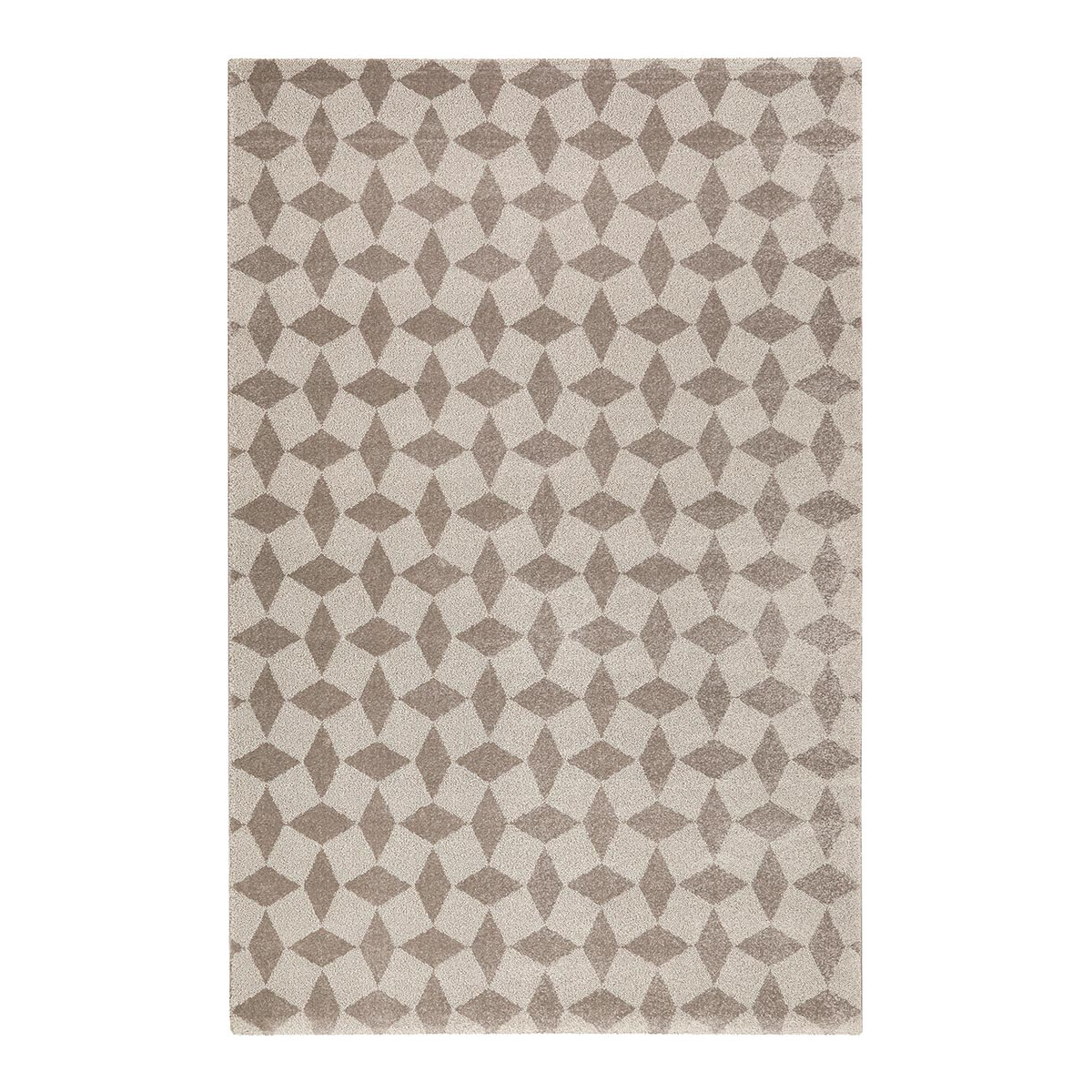 Tapis géométrique scandinave en polypropylène gris 133x200 Tapis géométrique scandinave en polypropylène gris 133x200
