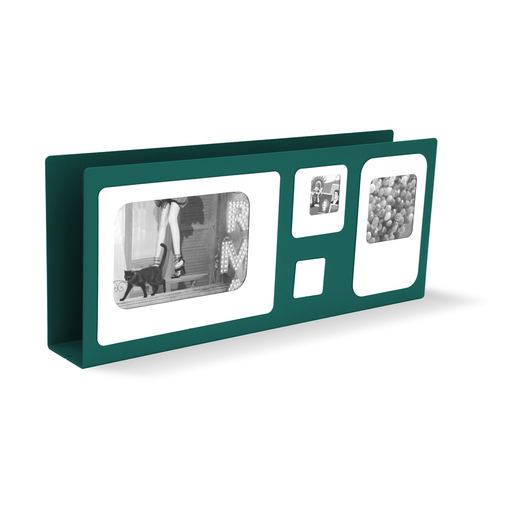 Porte lettres cadre photo métal vert Porte lettres cadre photo métal vert