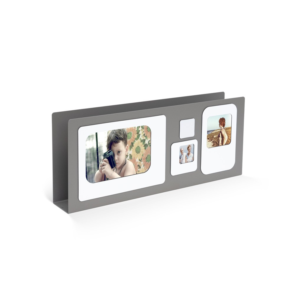 Porte lettres cadre photo métal gris Porte lettres cadre photo métal gris