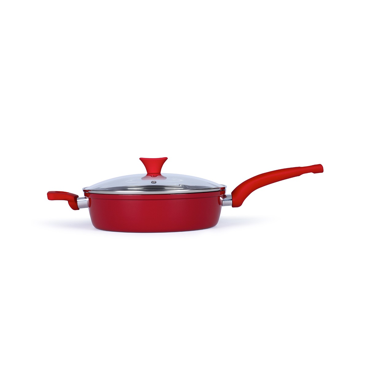 Sauteuse Ø 26 cm en aluminium rouge