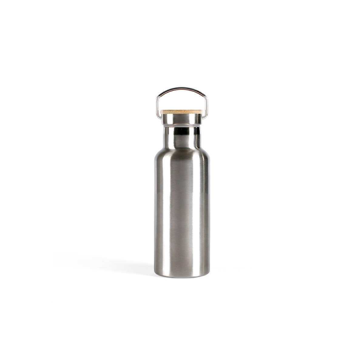 Bouteille isotherme en acier inoxydable gris Bouteille isotherme en acier inoxydable gris