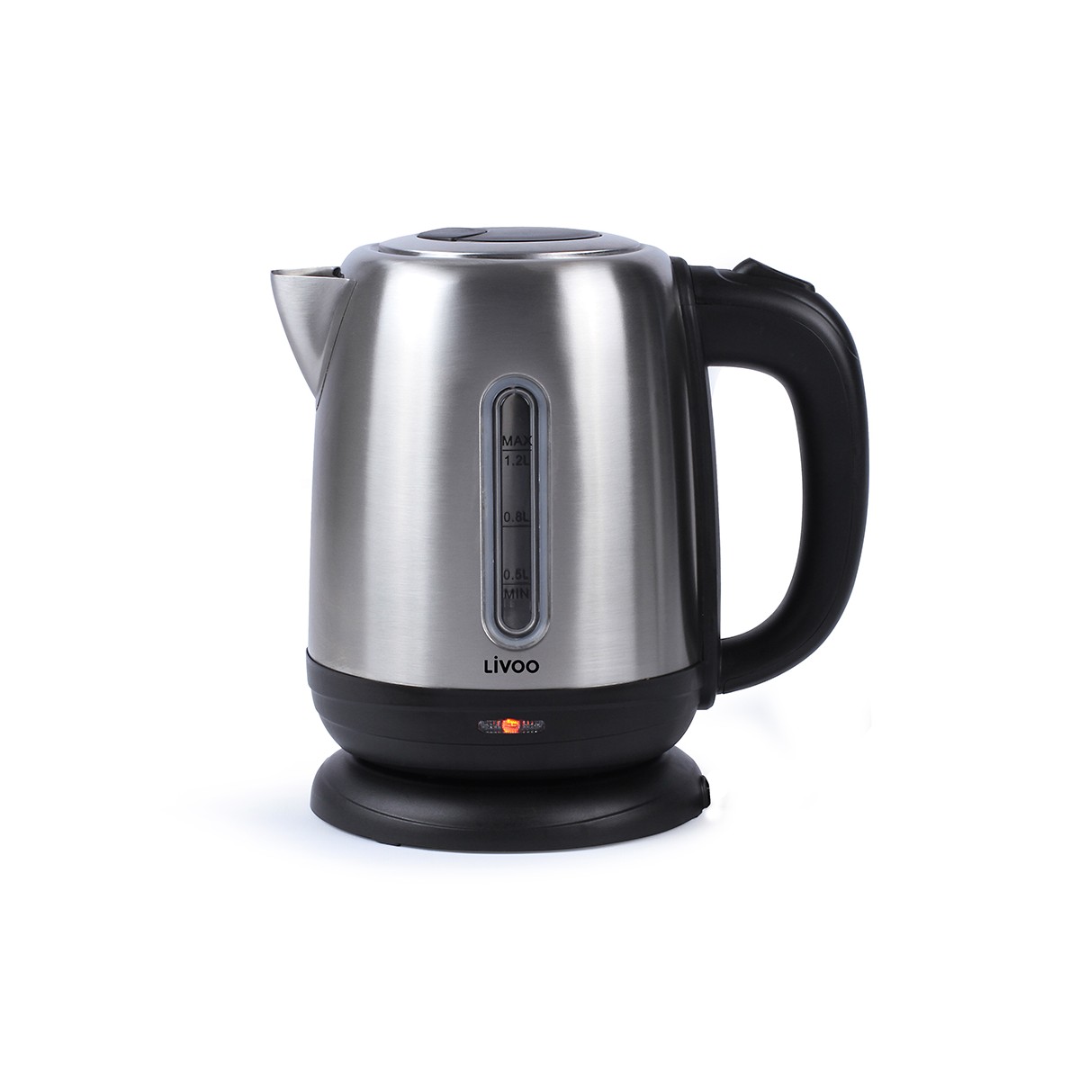 Bouilloire sans fil électrique en acier inoxydable gris (photo) Bouilloire sans fil électrique en acier inoxydable gris