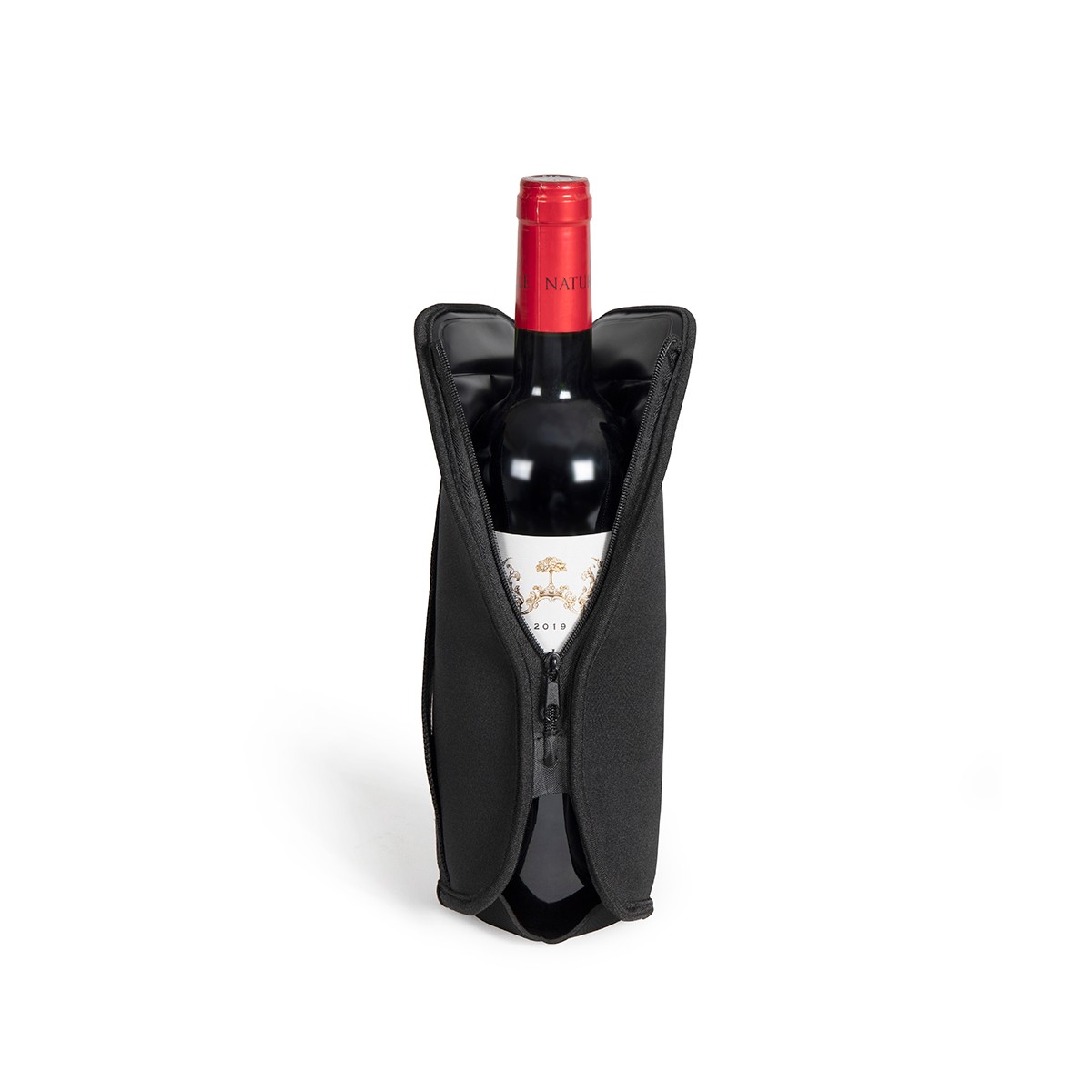 Rafraichisseur à vin en mousse type néoprène noir (photo) Rafraichisseur à vin en mousse type néoprène noir