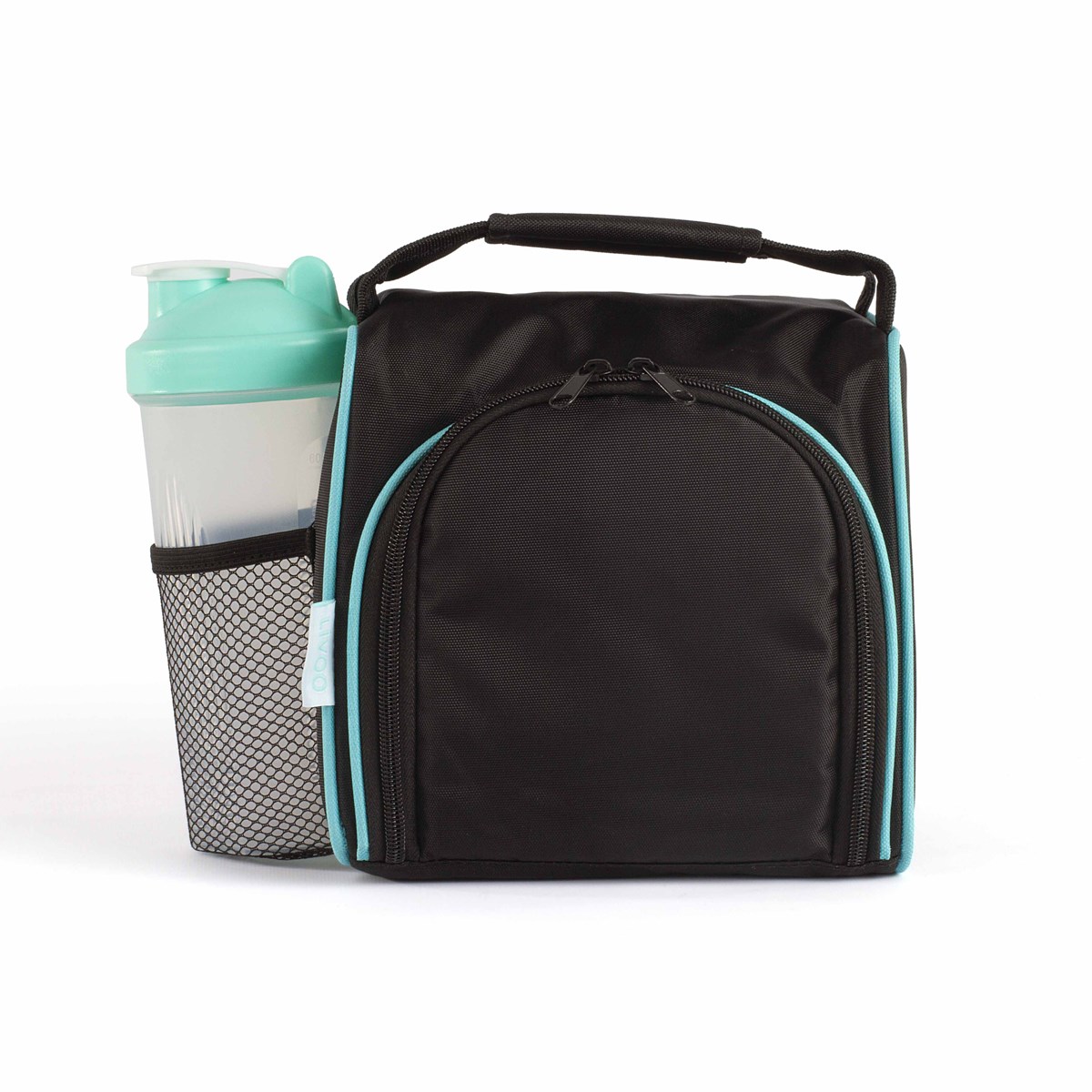 Set lunch box en polyester bleu Set lunch box en polyester bleu