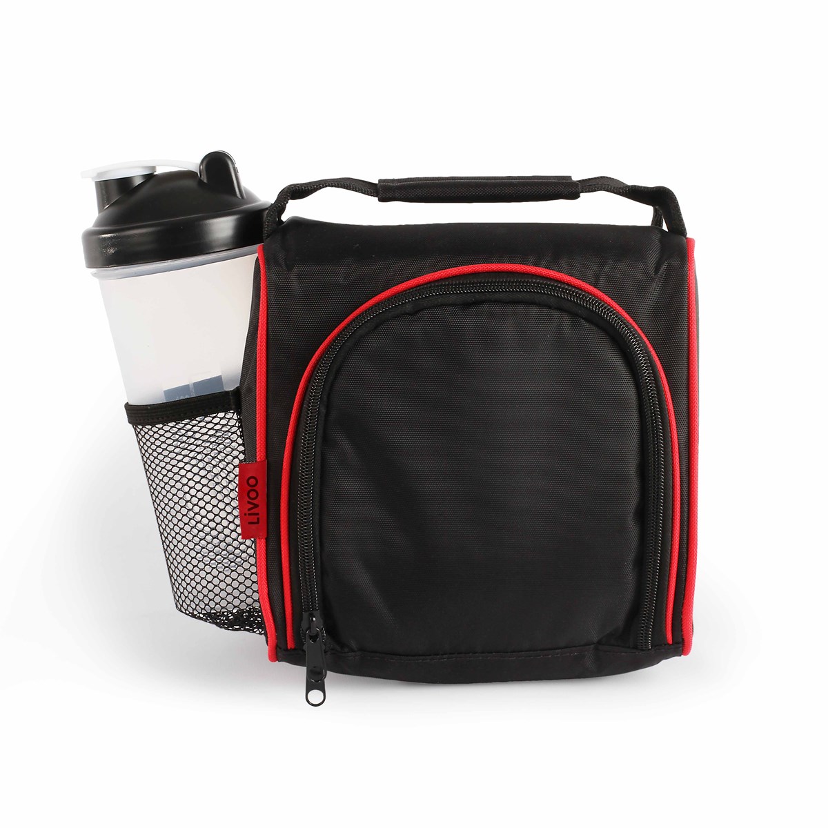 Set lunch box en polyester rouge Set lunch box en polyester rouge