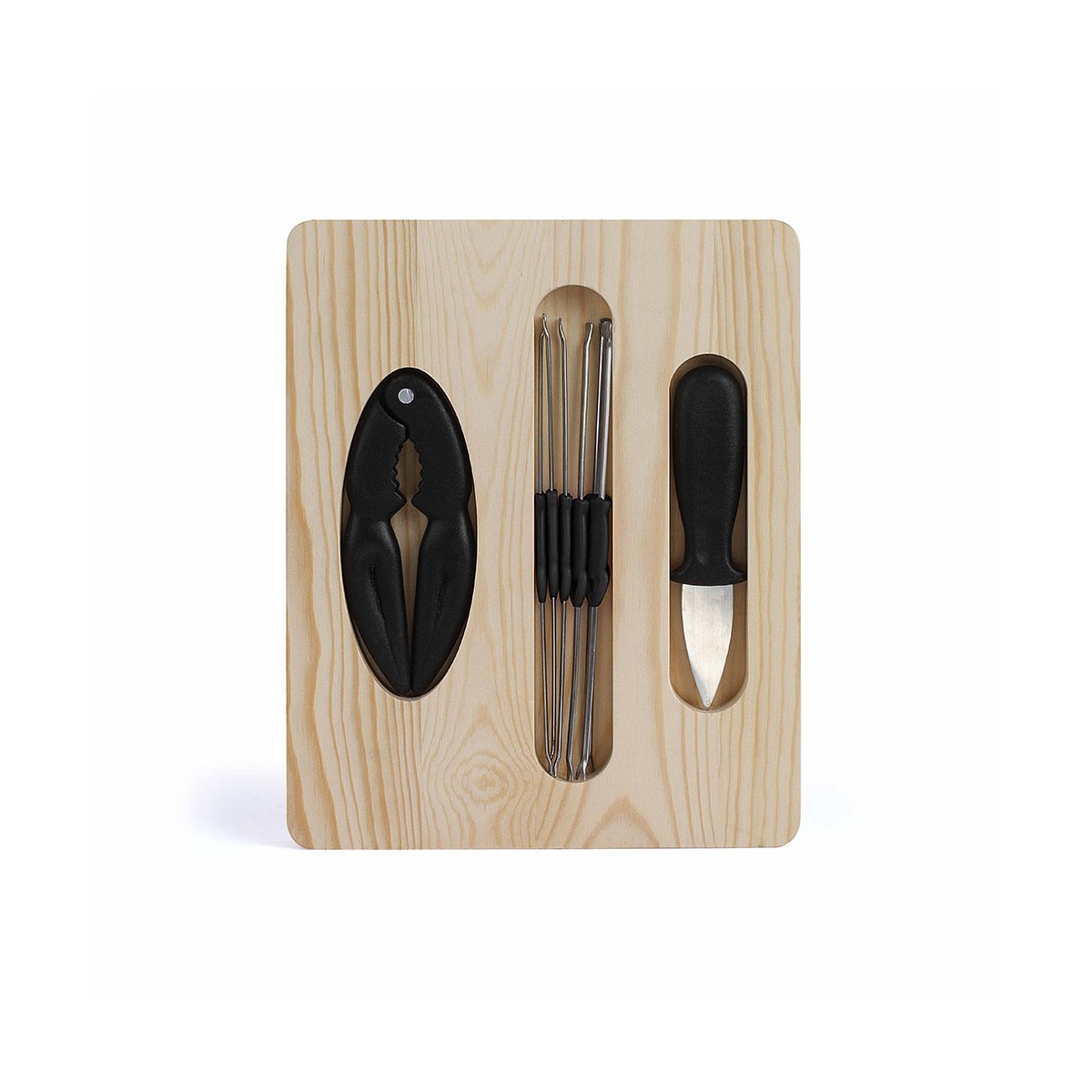 Livoo Set à crustaces en Bois Beige Livoo Set à crustaces en Bois Beige