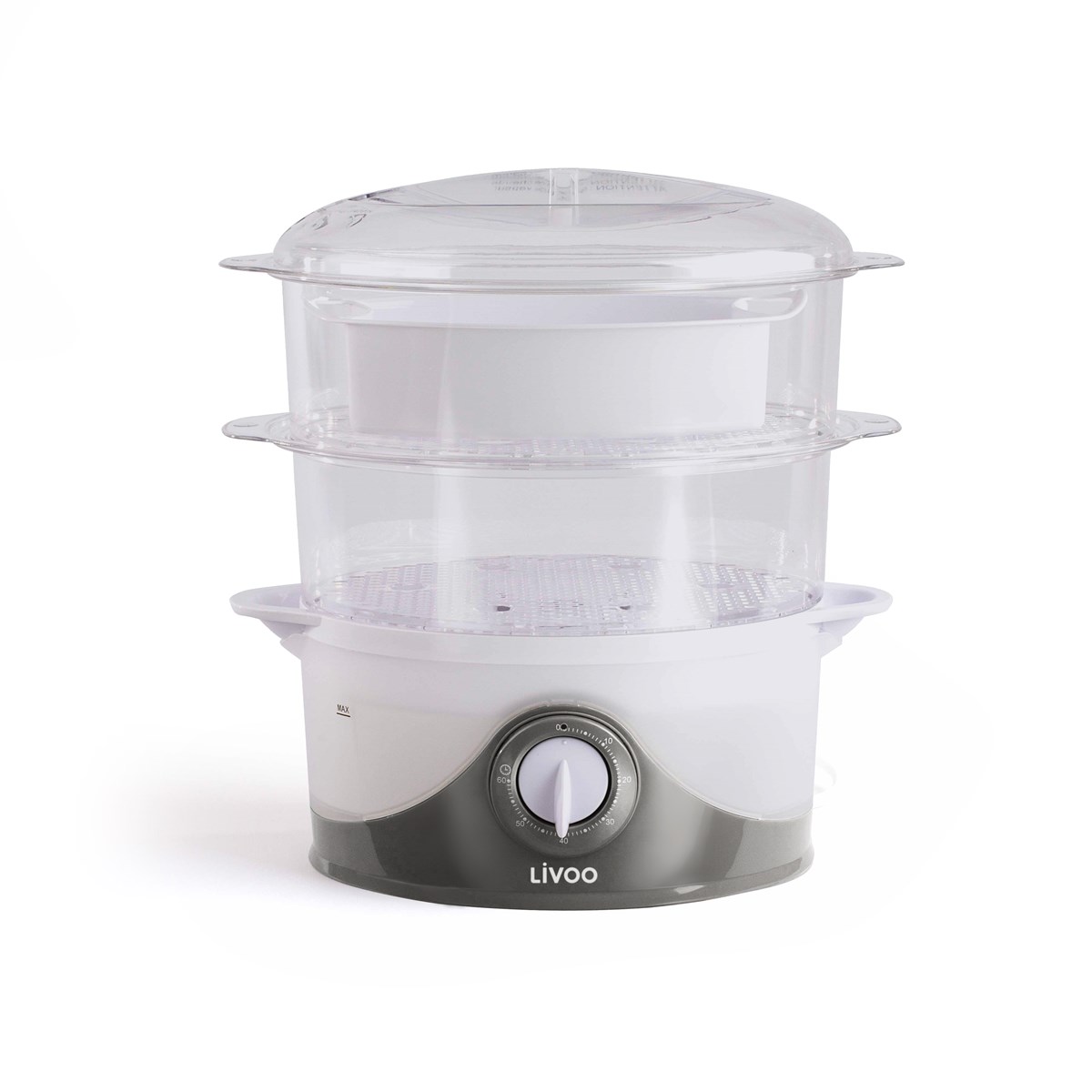 Cuiseur vapeur et riz en plastique transparent Cuiseur vapeur et riz en plastique transparent
