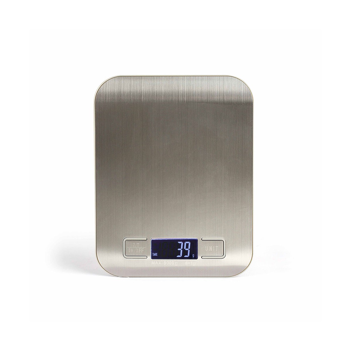 Balance de cuisine électronique en acier inoxydable gris (photo) Balance de cuisine électronique en acier inoxydable gris