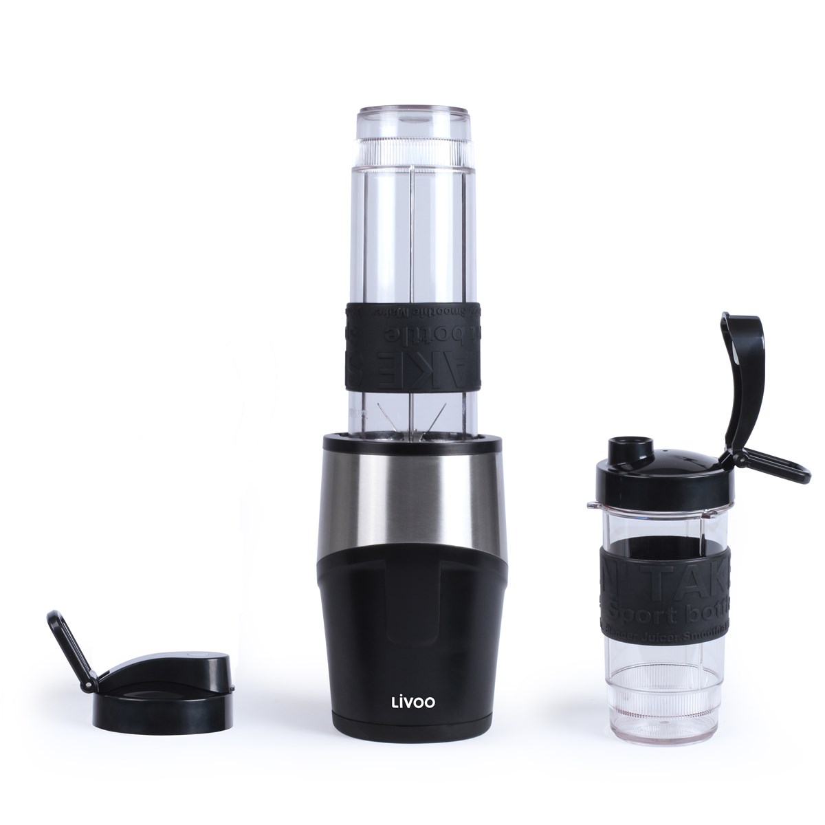 Blender individuel en acier inoxydable noir (photo) Blender individuel en acier inoxydable noir