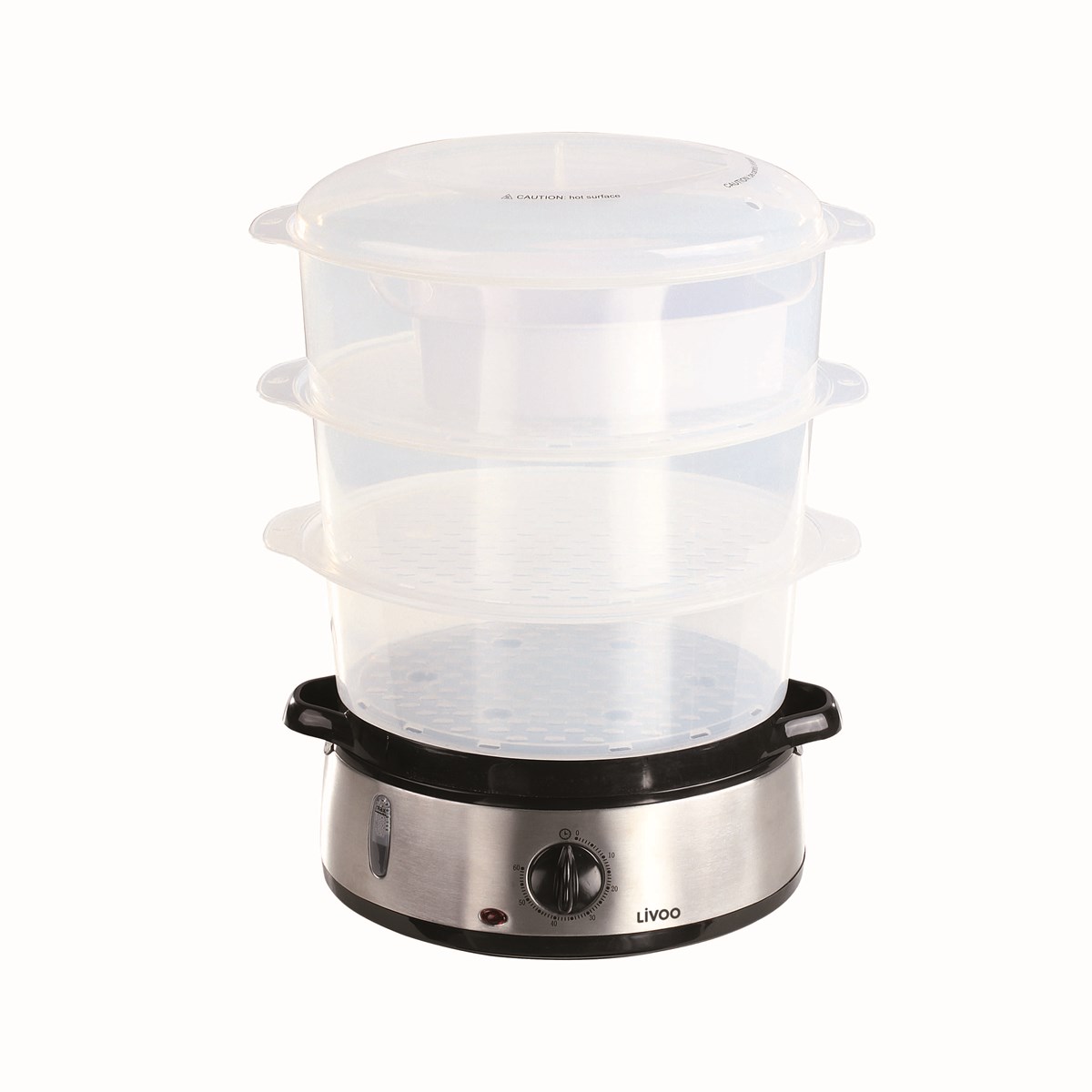 Cuiseur vapeur et riz 2 en 1 en acier inoxydable argent Cuiseur vapeur et riz 2 en 1 en acier inoxydable argent