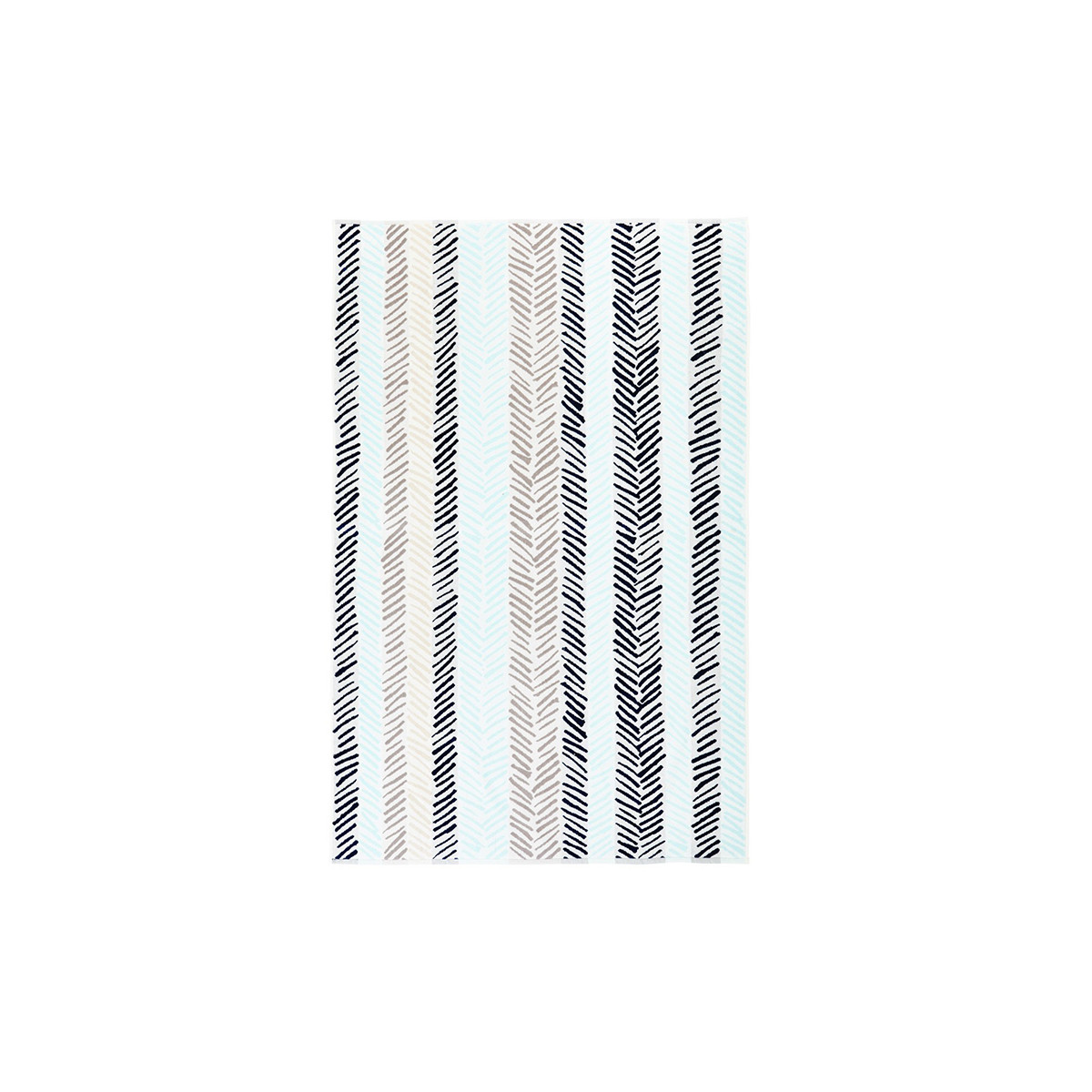 Drap de plage coton 100x160 cm bleu clair rayé Drap de plage coton 100x160 cm bleu clair rayé