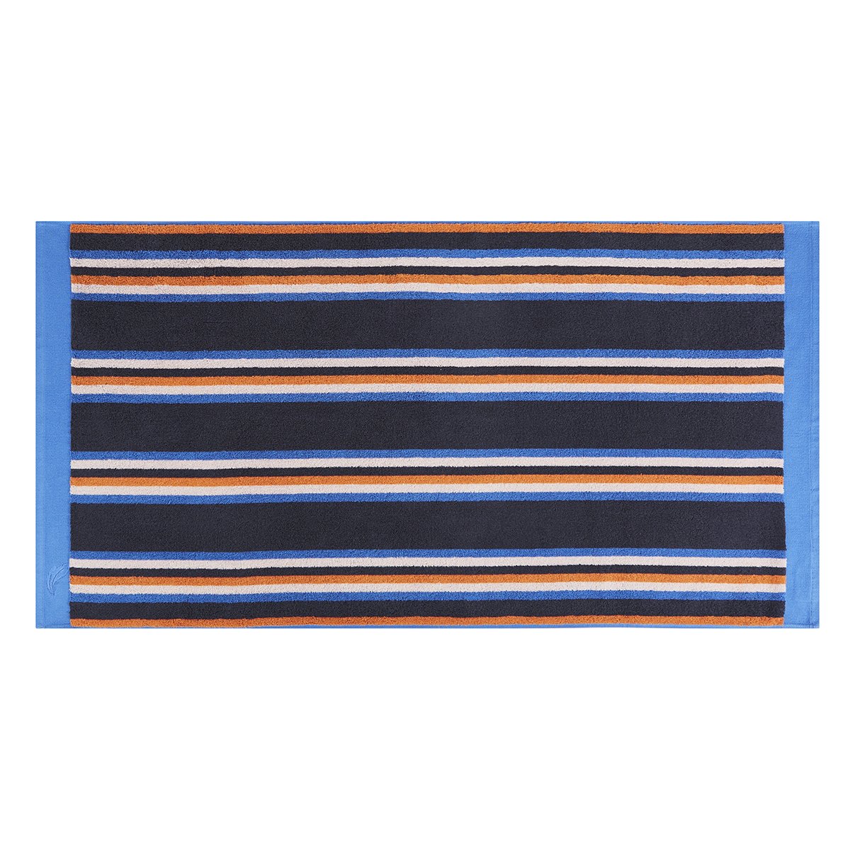 Drap de douche coton 70x140 cm bleu foncé rayé Drap de douche coton 70x140 cm bleu foncé rayé