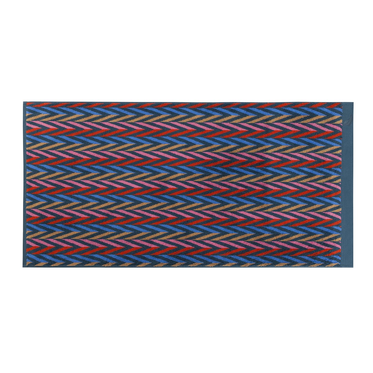 Drap de douche coton 70x140 cm bleu foncé rayé Drap de douche coton 70x140 cm bleu foncé rayé