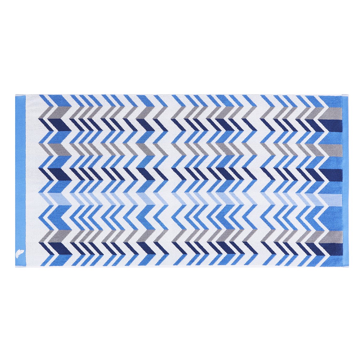 Drap de douche coton 70x140 cm bleu clair rayé Drap de douche coton 70x140 cm bleu clair rayé