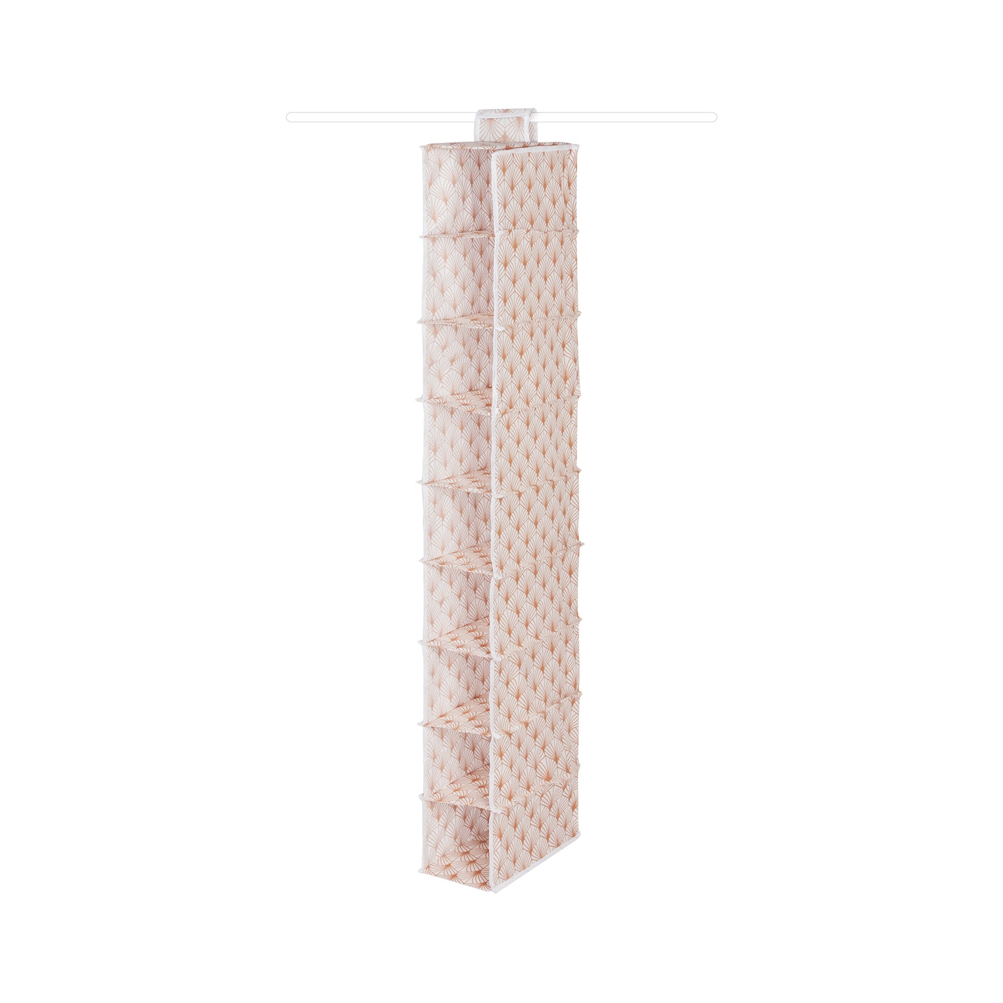 Étagère souple à suspendre rose H128cm Étagère souple à suspendre rose H128cm