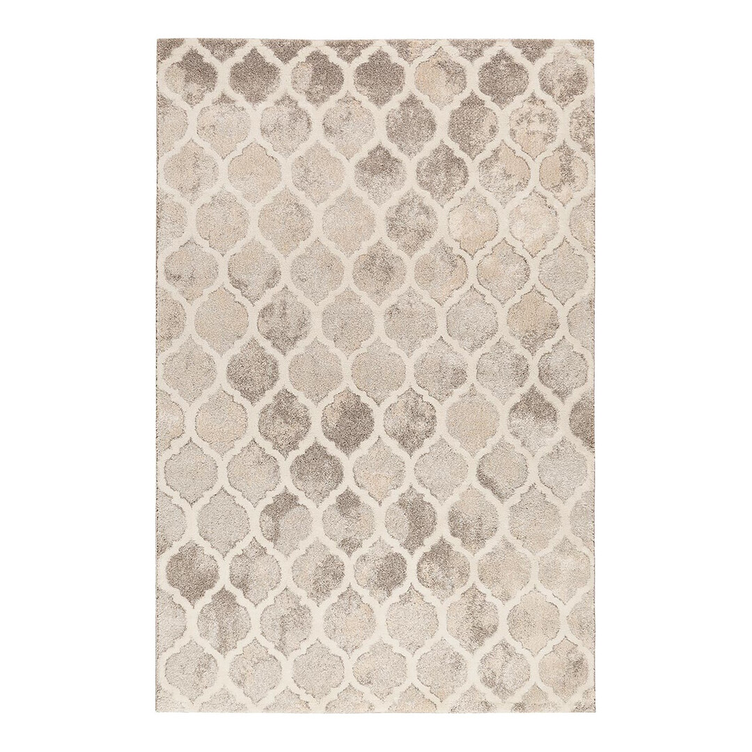 Tapis géométrique design en polypropylène gris 133x200 Tapis géométrique design en polypropylène gris 133x200