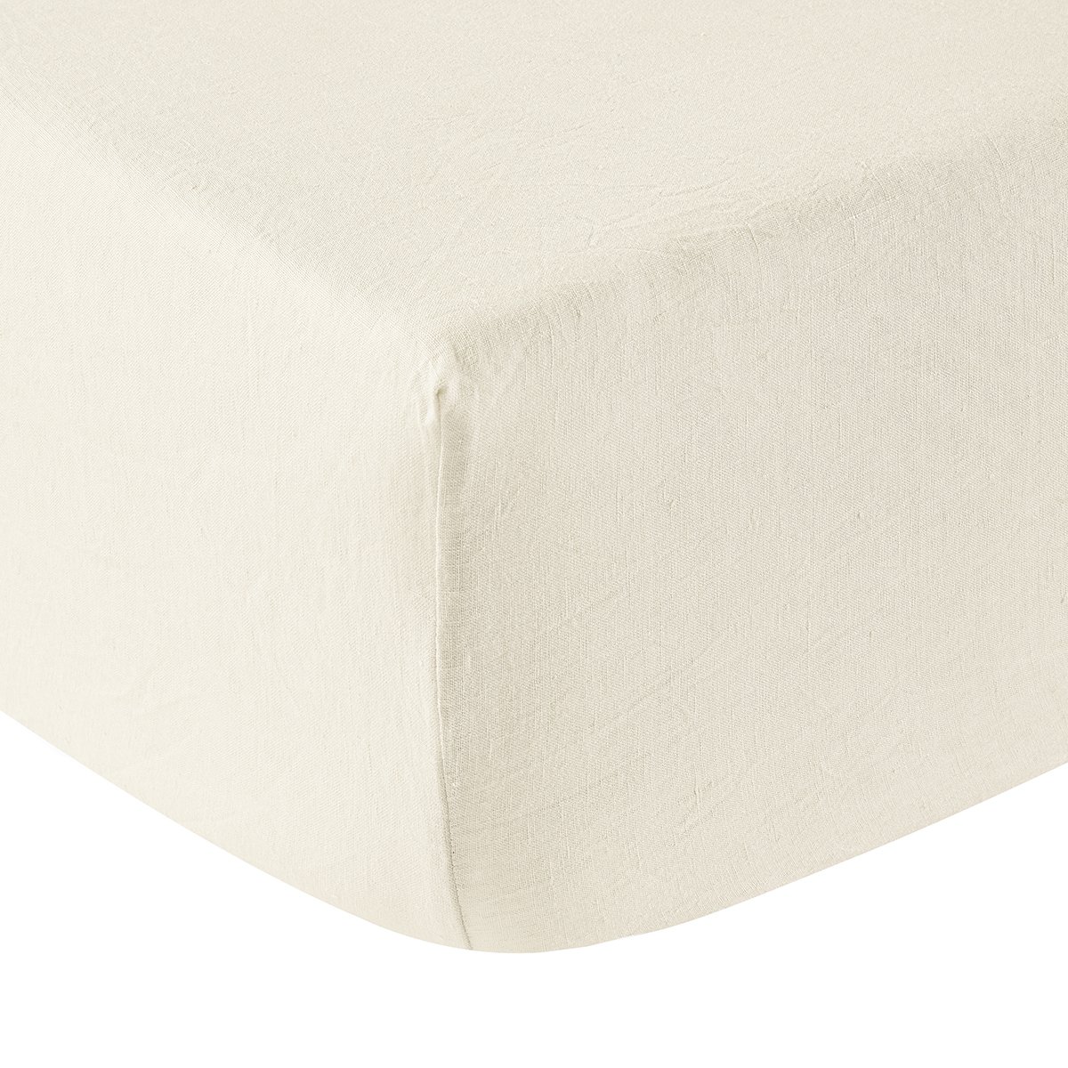 Drap housse lin 180x200 cm naturel Drap housse lin 180x200 cm naturel