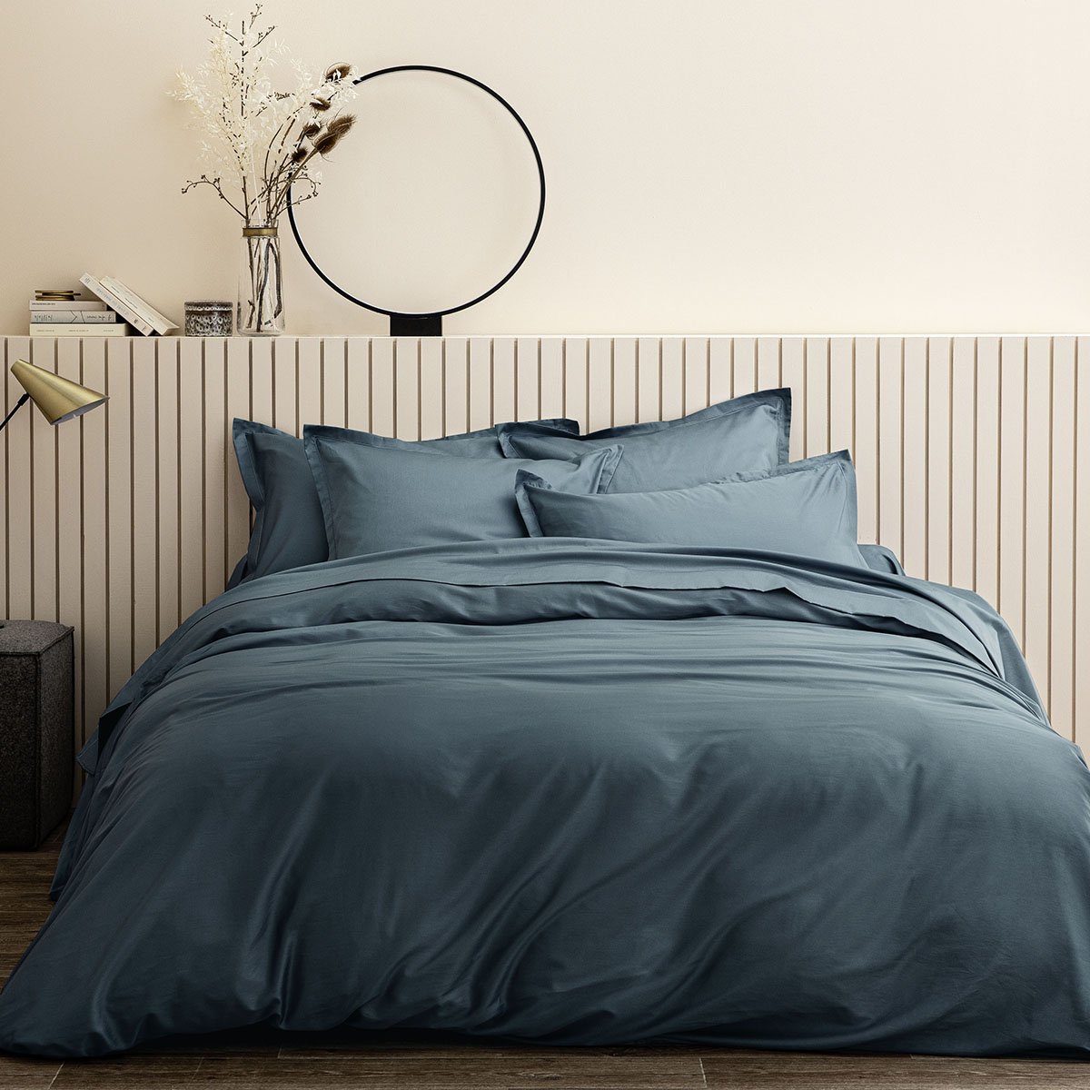 Housse de couette coton 140x200 cm minéral Housse de couette coton 140x200 cm minéral