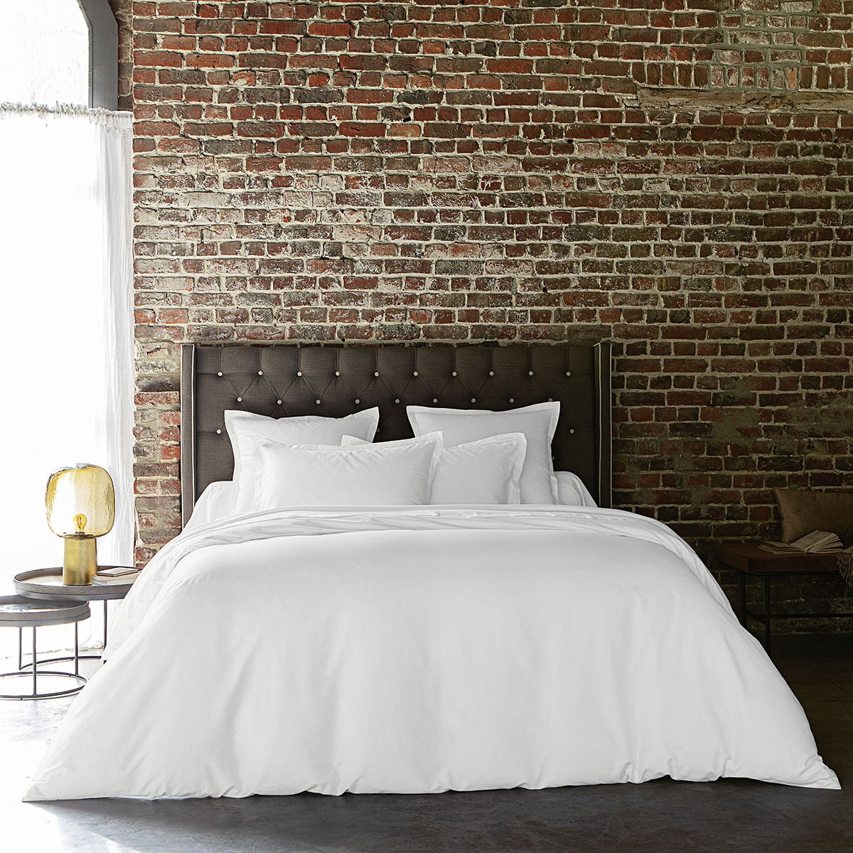 Housse de couette coton 200x200 cm colombe