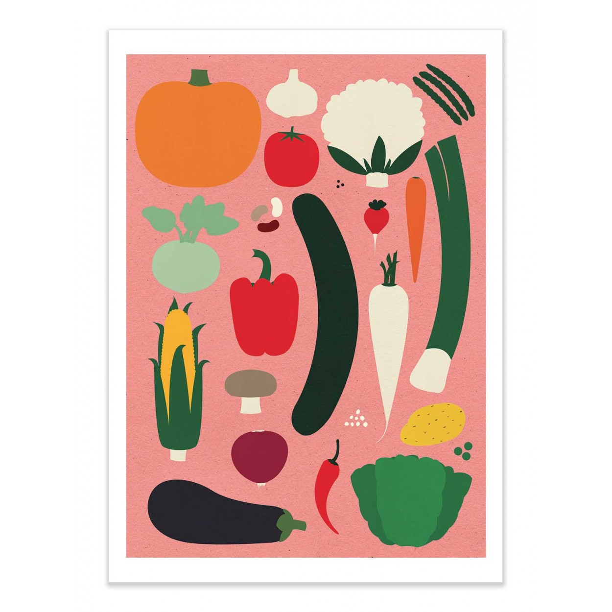 THANKSGIVING OLD PINK - Affiche d'art 50 x 70 cm THANKSGIVING OLD PINK - Affiche d'art 50 x 70 cm