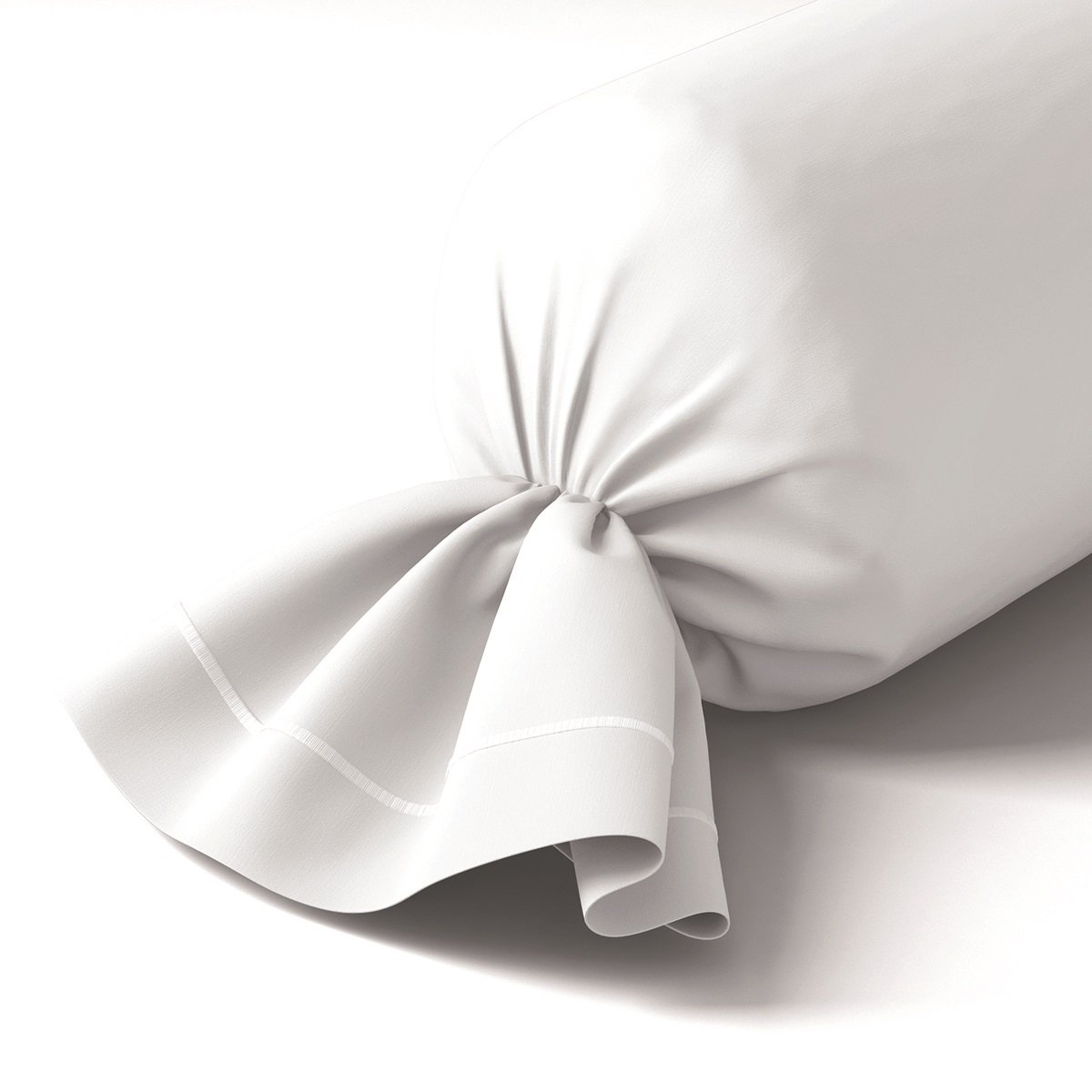 Taie de traversin coton 43x210 cm blanc Taie de traversin coton 43x210 cm blanc
