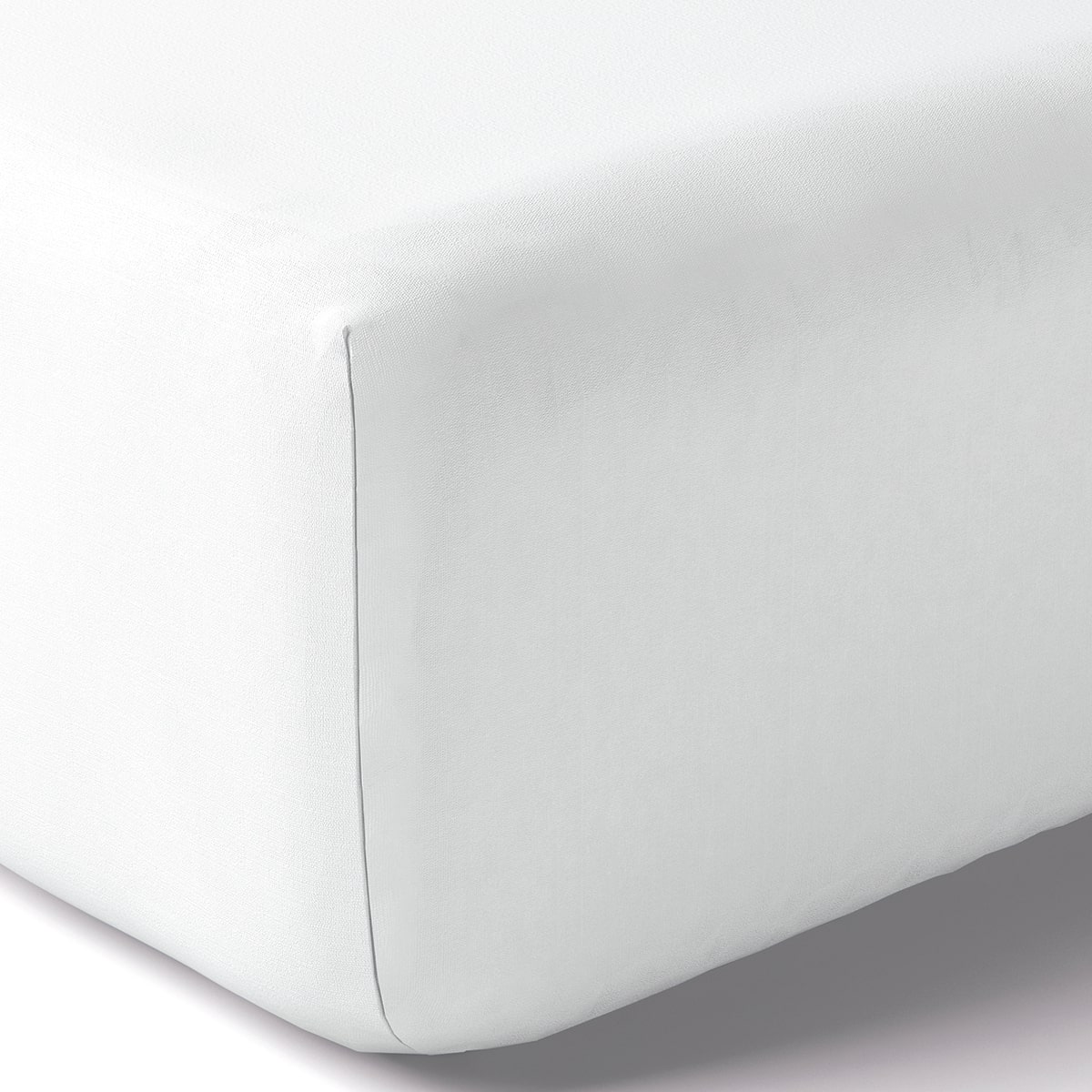 Drap housse coton 120x190 cm blanc