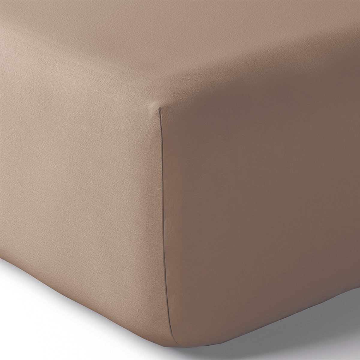 Drap housse coton 90x200 cm vison (photo) Drap housse coton 90x200 cm vison