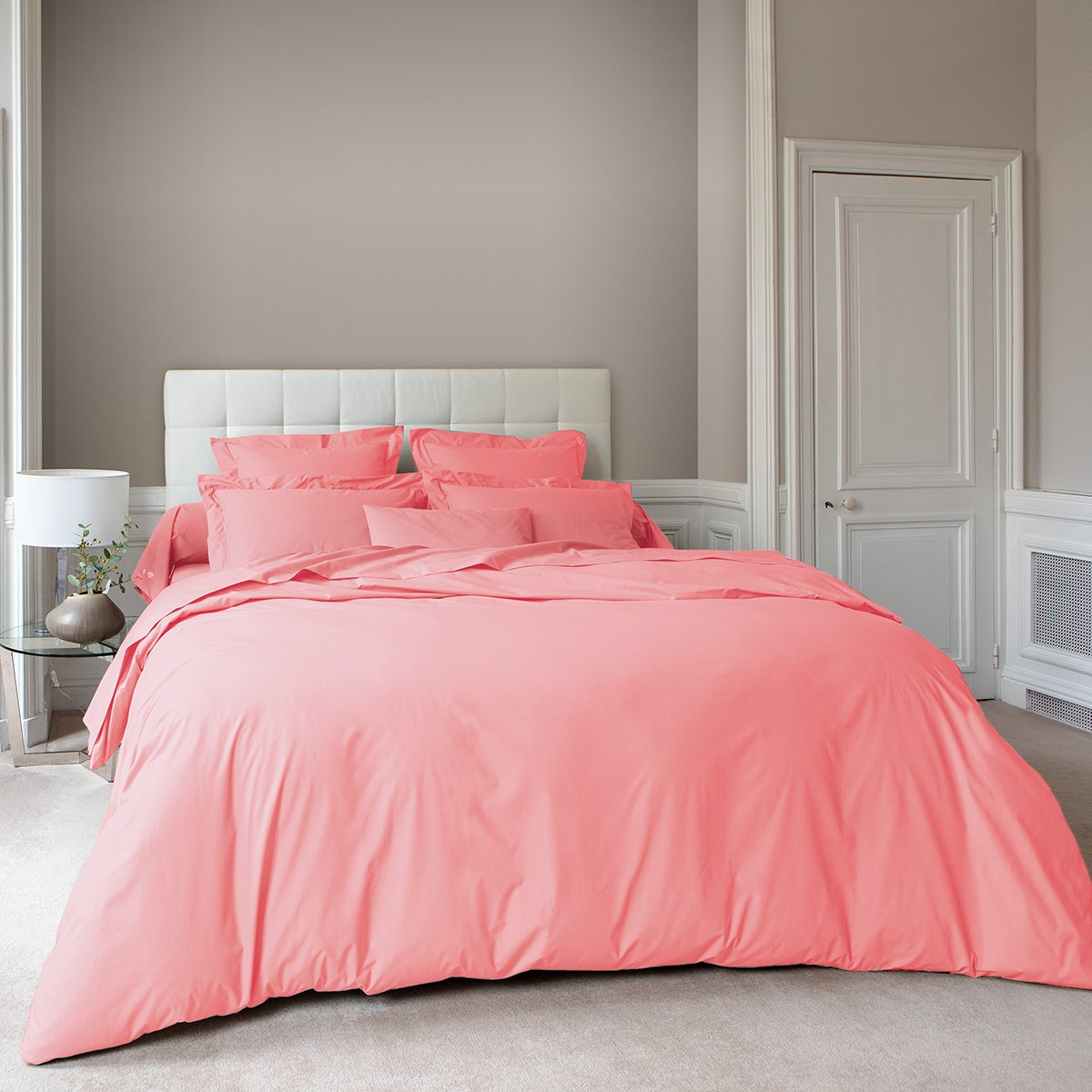 Housse de couette coton 260x240 cm pivoine Housse de couette coton 260x240 cm pivoine