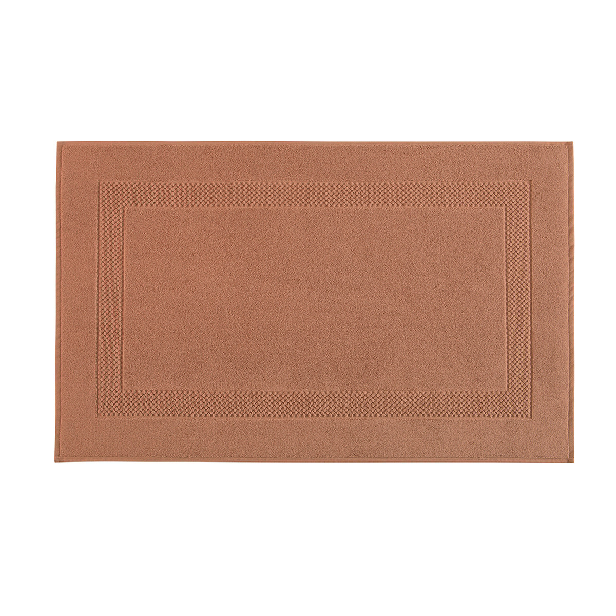 Tapis de bain coton 60x80 cm cannelle Tapis de bain coton 60x80 cm cannelle