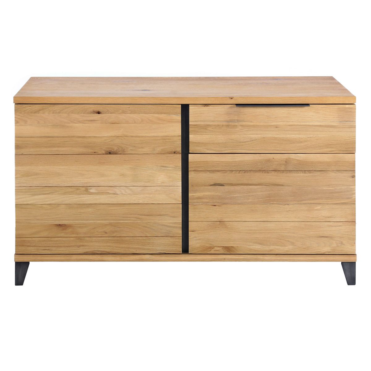 Buffet chêne et métal 2 portes avec tiroir