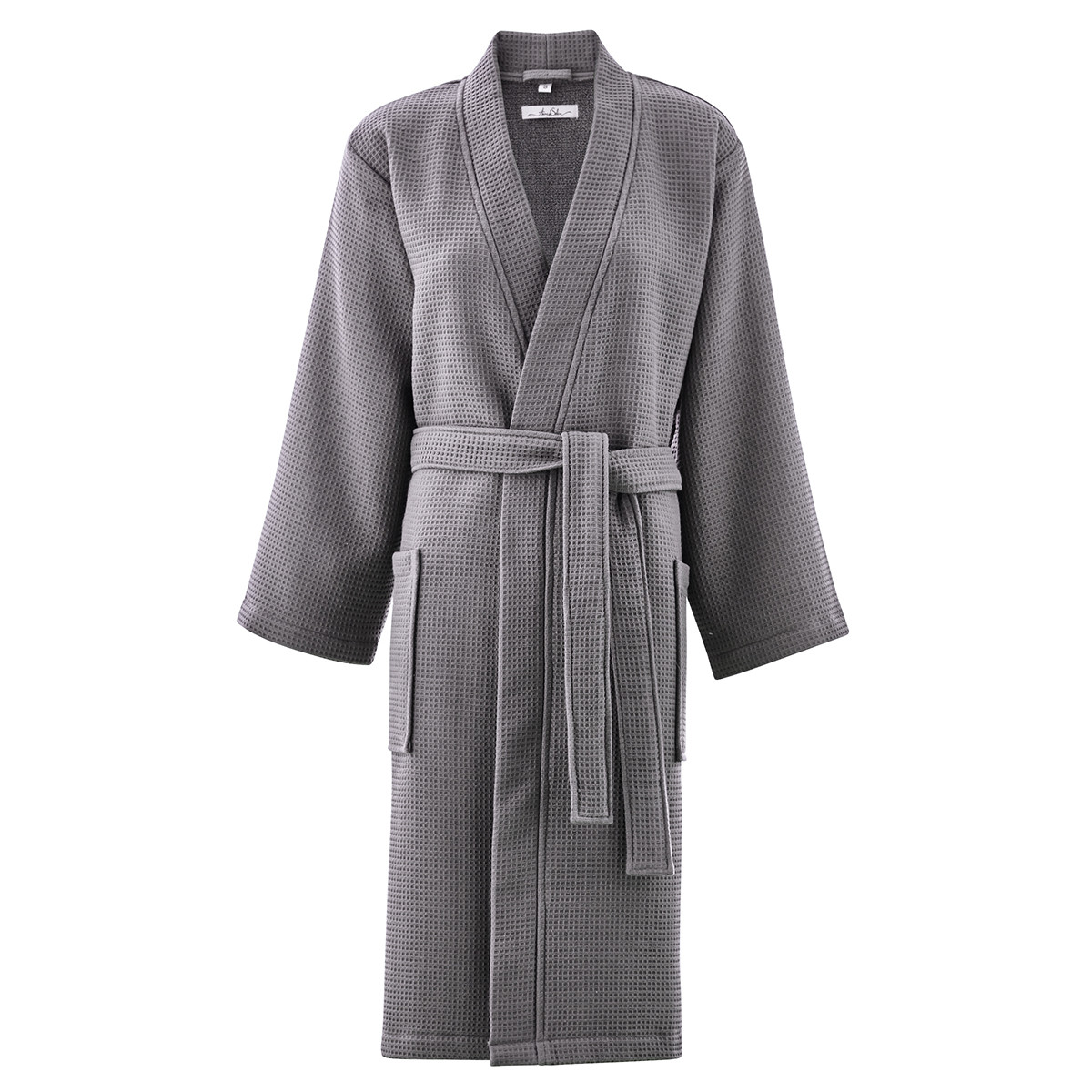 Peignoir coton l gris Peignoir coton l gris