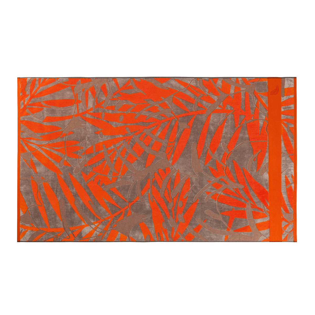 Drap de plage coton 100x180 cm orange imprimé (photo) Drap de plage coton 100x180 cm orange imprimé