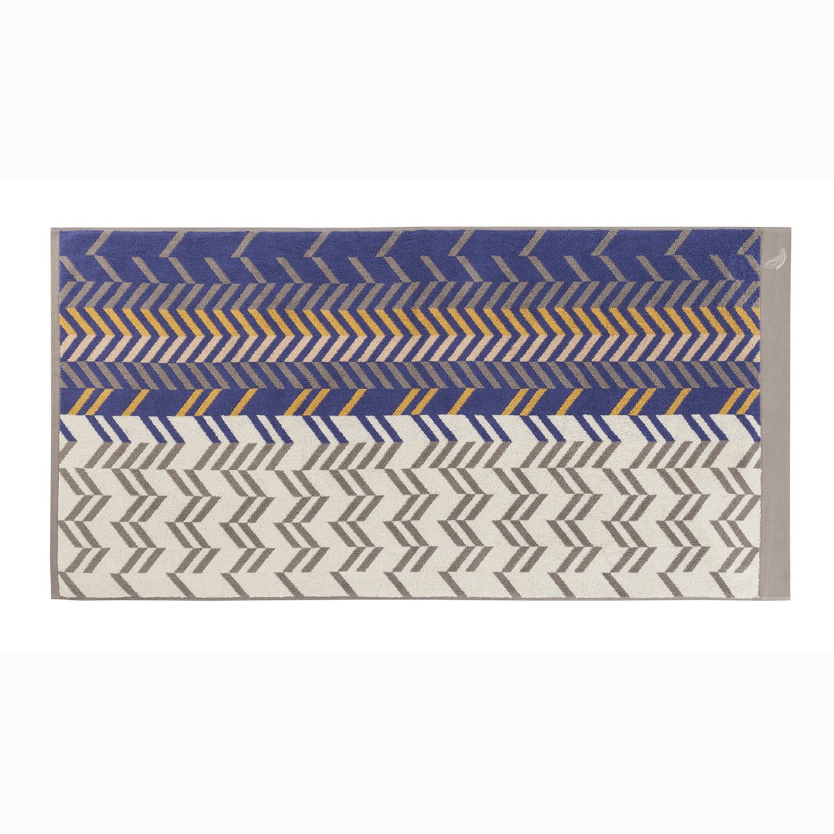 Drap de douche coton 70x140 cm bleu foncé rayé Drap de douche coton 70x140 cm bleu foncé rayé