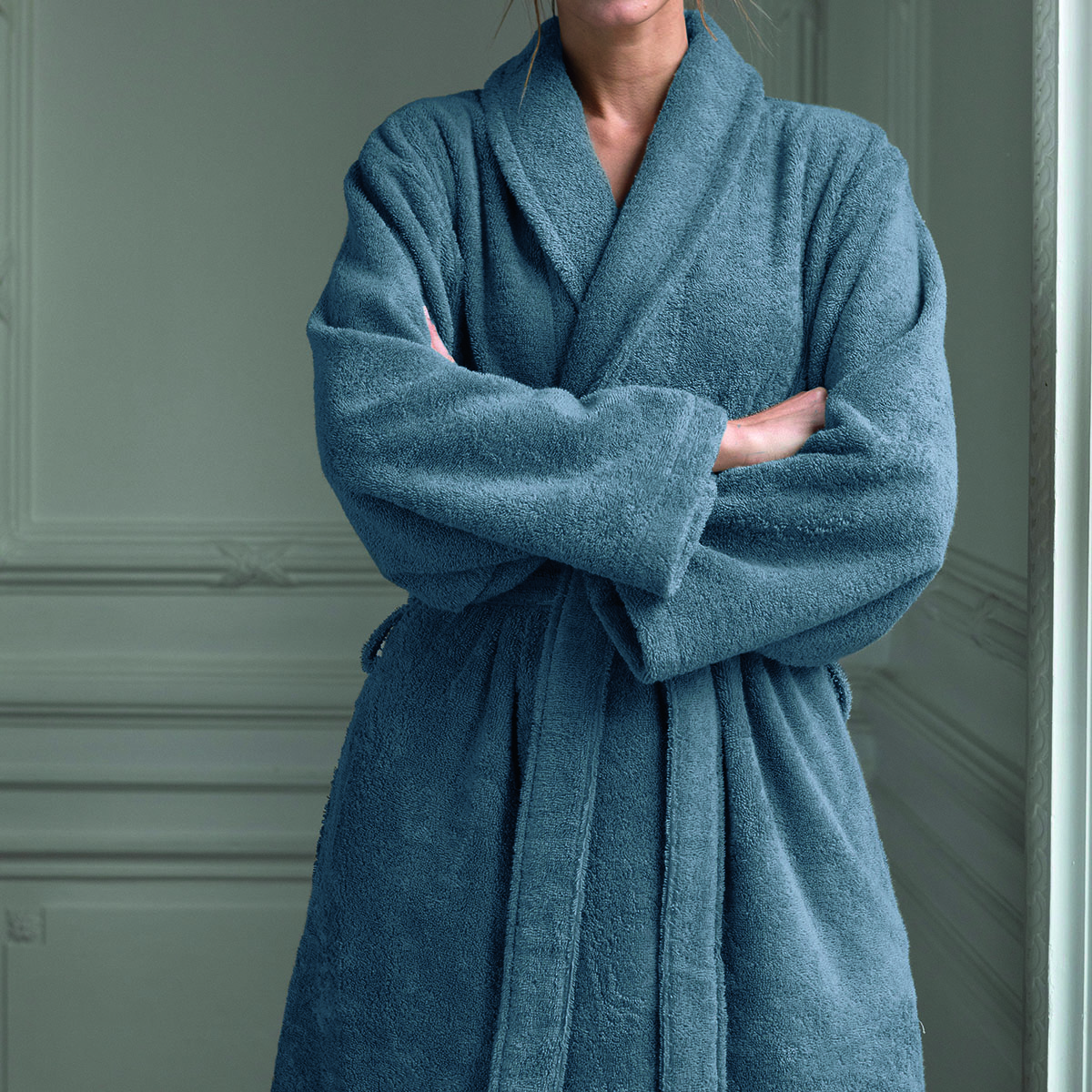 Peignoir coton s gentiane (photo) Peignoir coton s gentiane