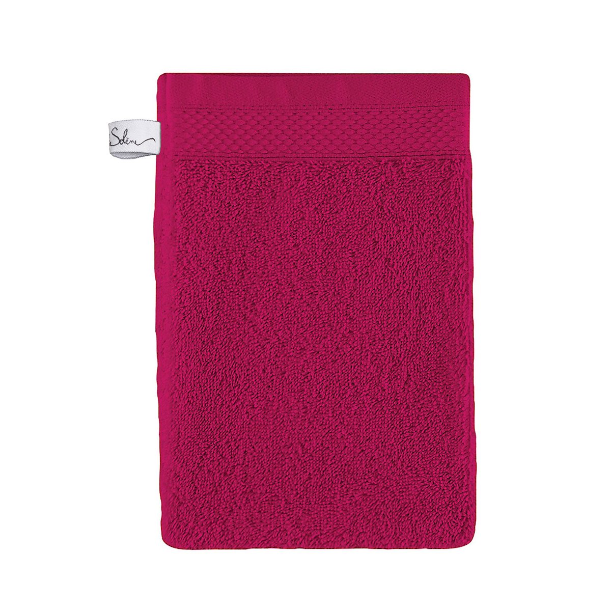 Gant de toilette coton 16x22 cm fuchsia Gant de toilette coton 16x22 cm fuchsia