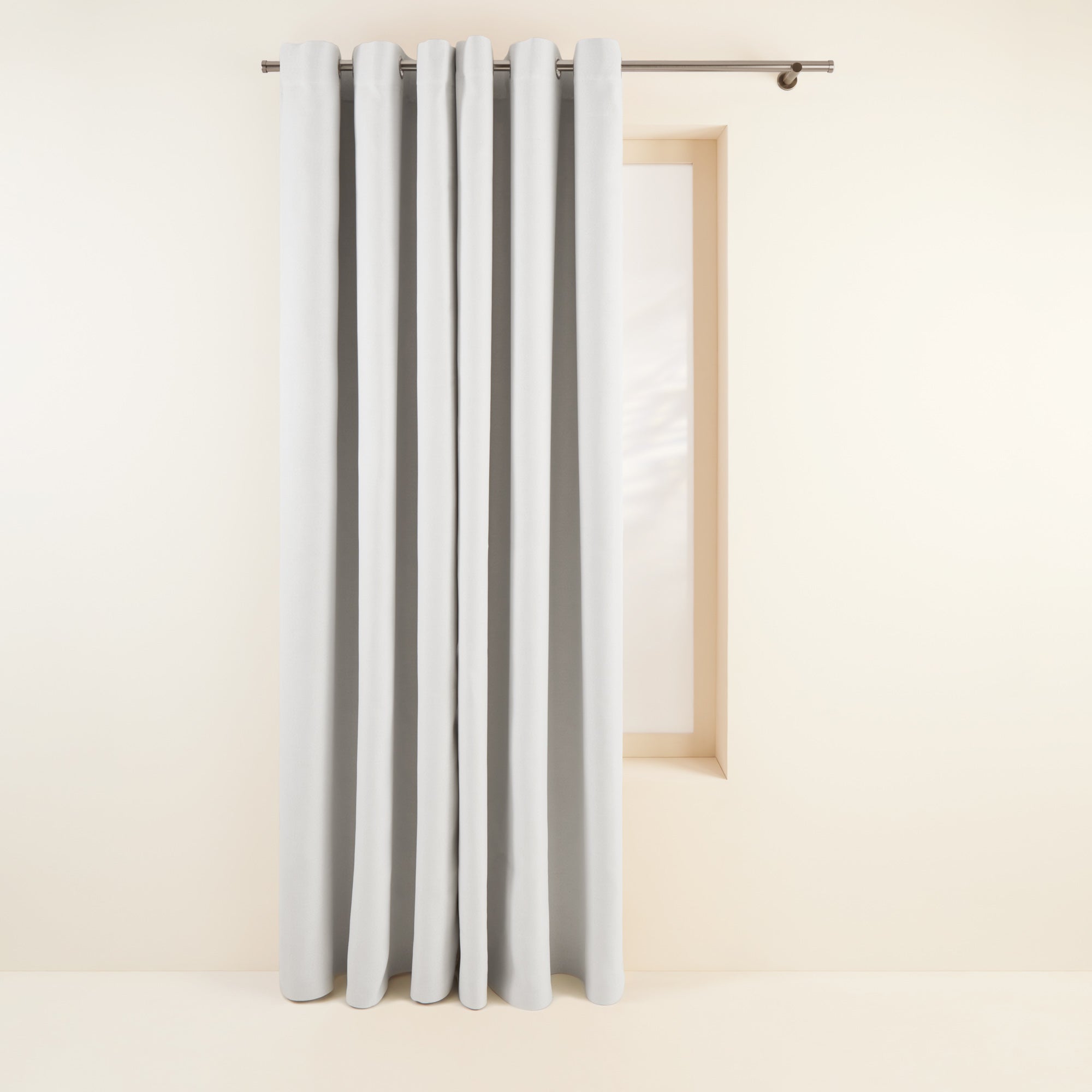 Occultant à oeillets LINA 145x280 cm Blanc (photo) Occultant à oeillets LINA 145x280 cm Blanc