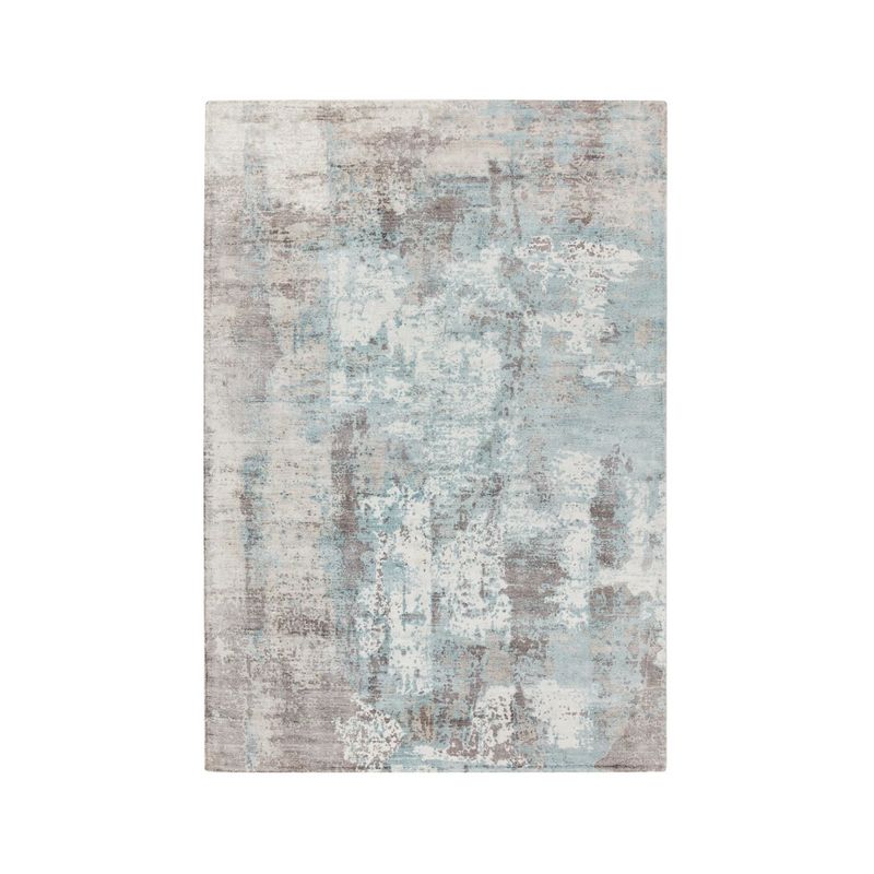 Tapis de salon moderne viscose tissé main azur 120 x 170 Tapis de salon moderne viscose tissé main azur 120 x 170