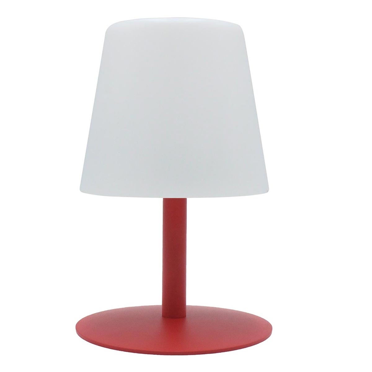 Lampe de table sans fil LED Acier Rouge H25CM