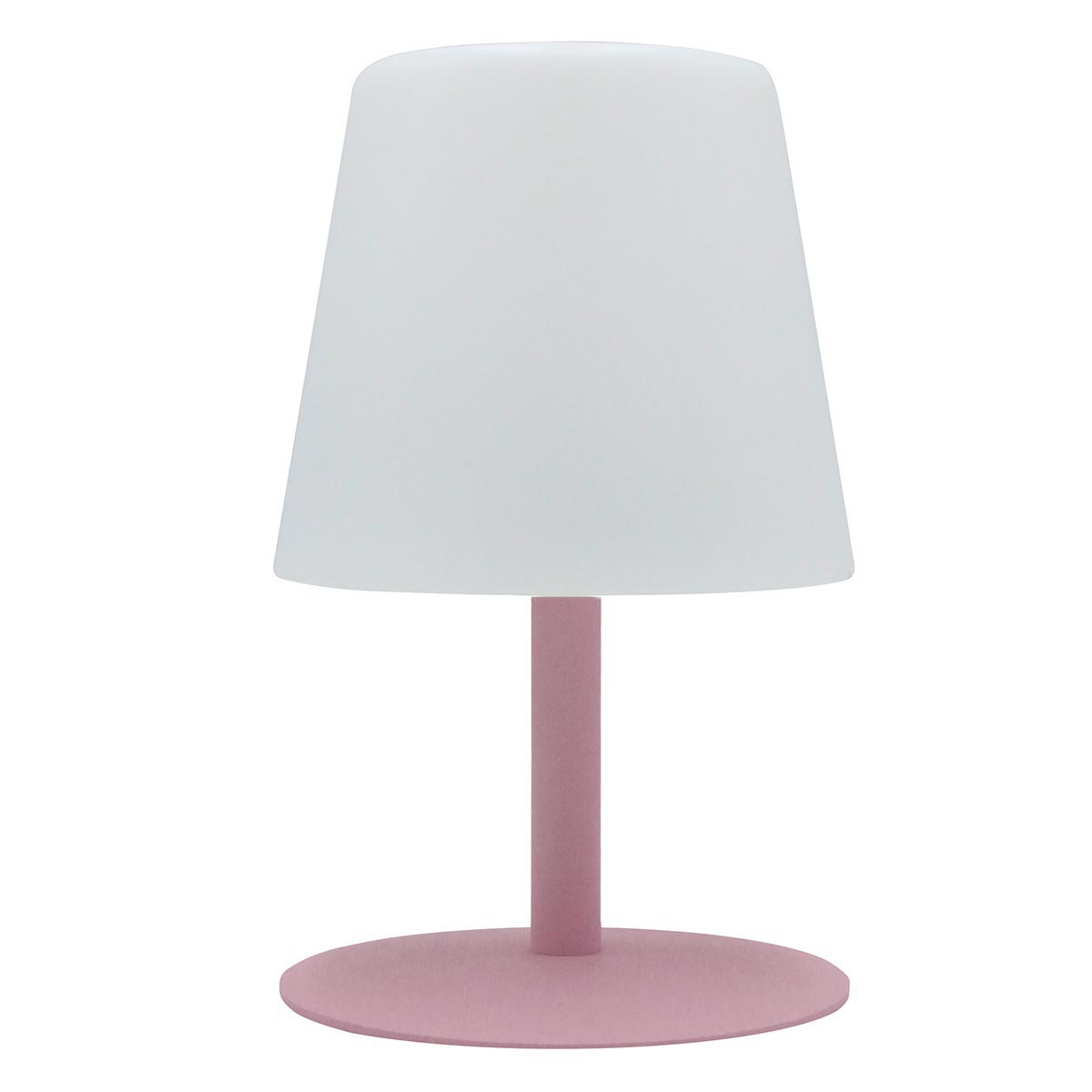 STANDY MINI - Lampe de table sans fil acier rose H25cm