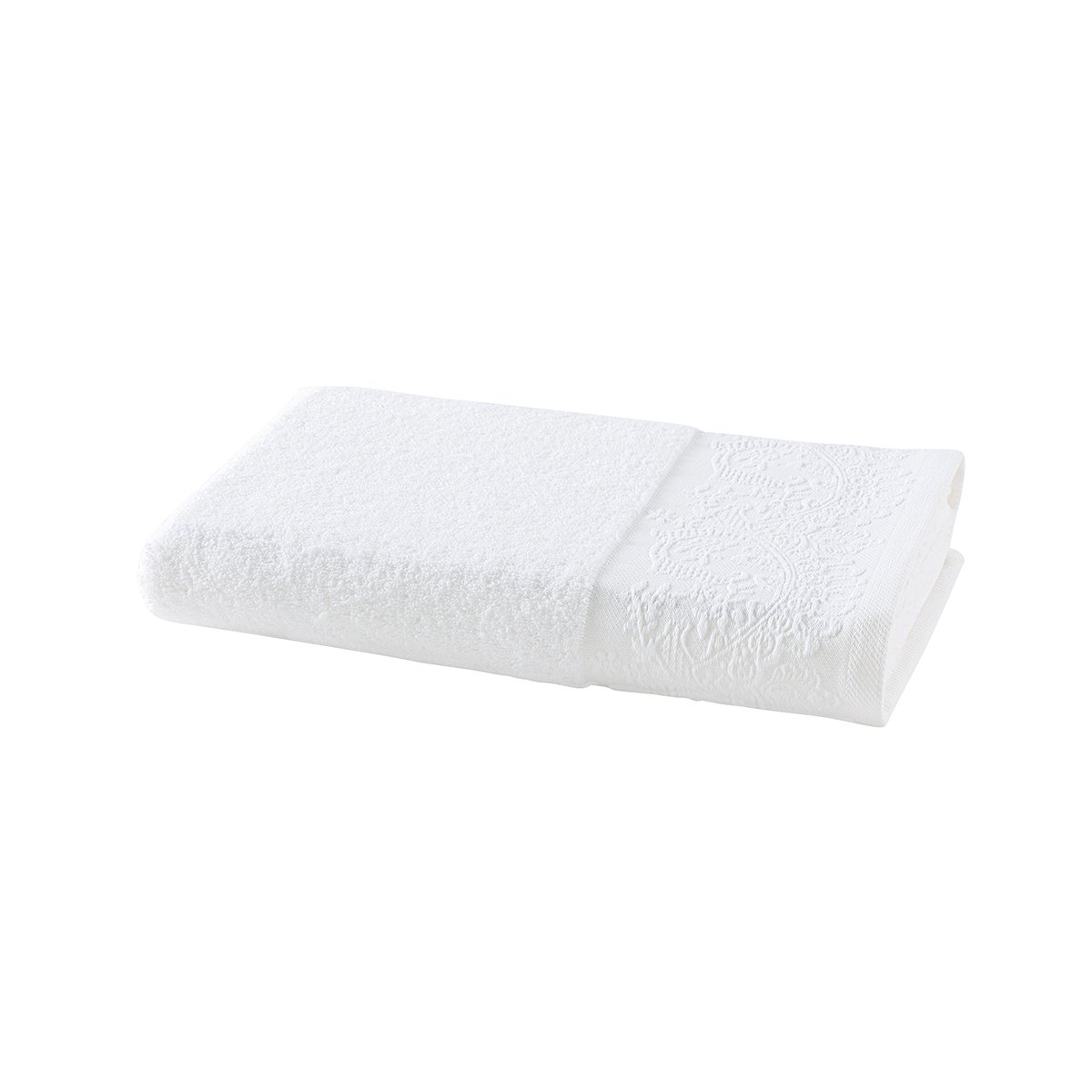 Drap de douche coton blanc 70x140 cm