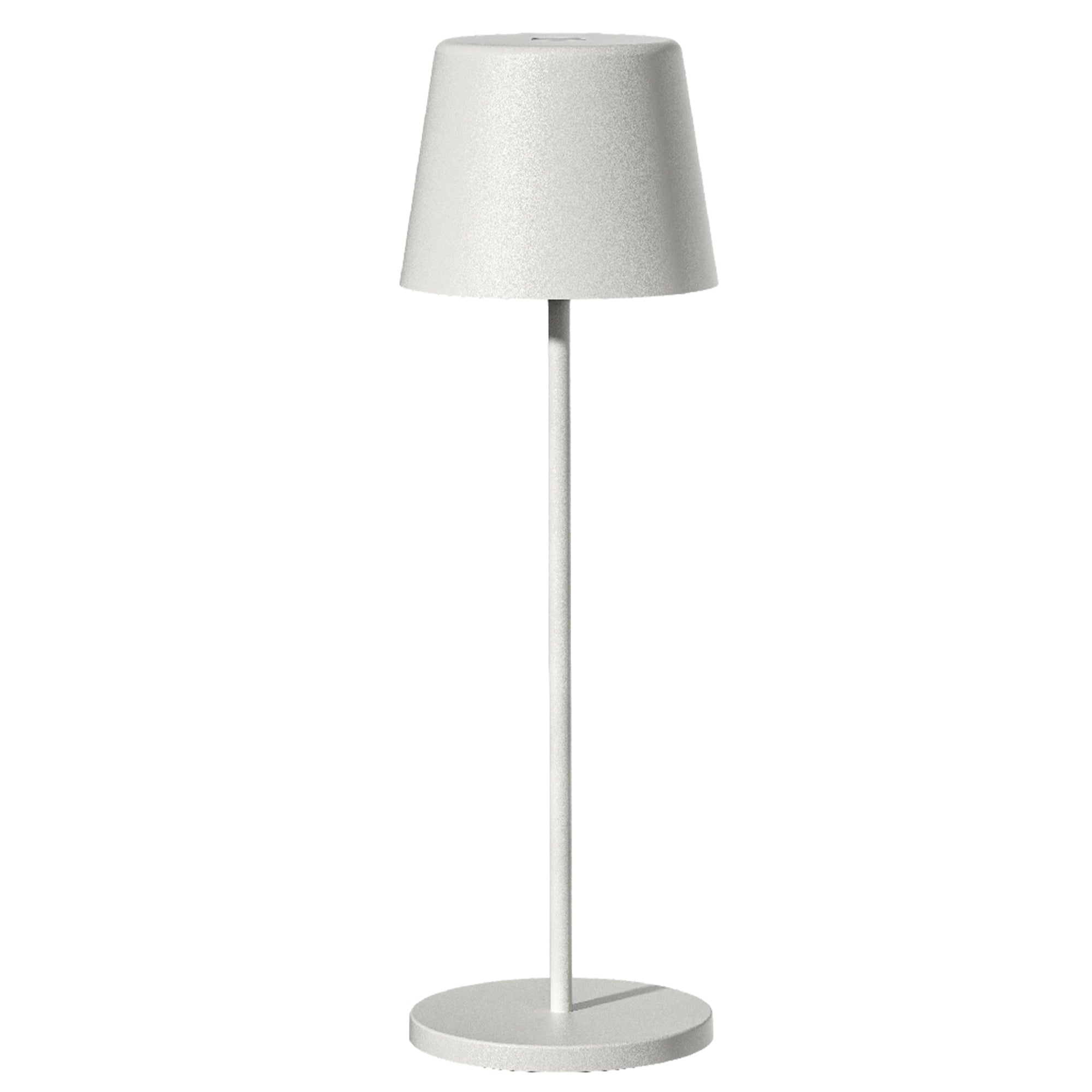 Lampe de table sans fil KELLY blanc en aluminium 39cm
