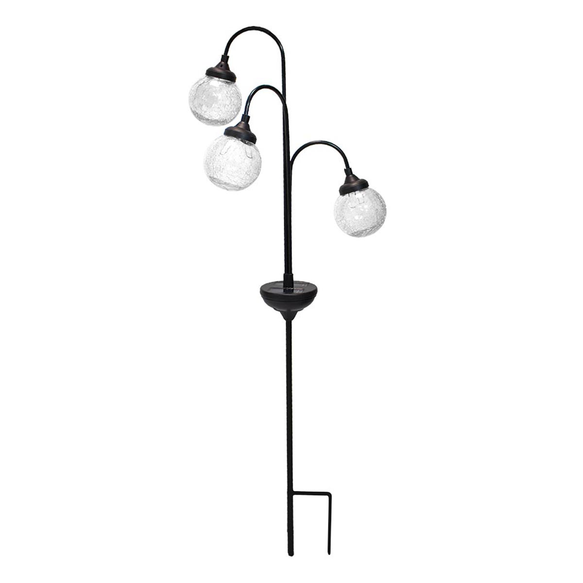 TREE BALL-Balise solaire décorative acier noir H82cm