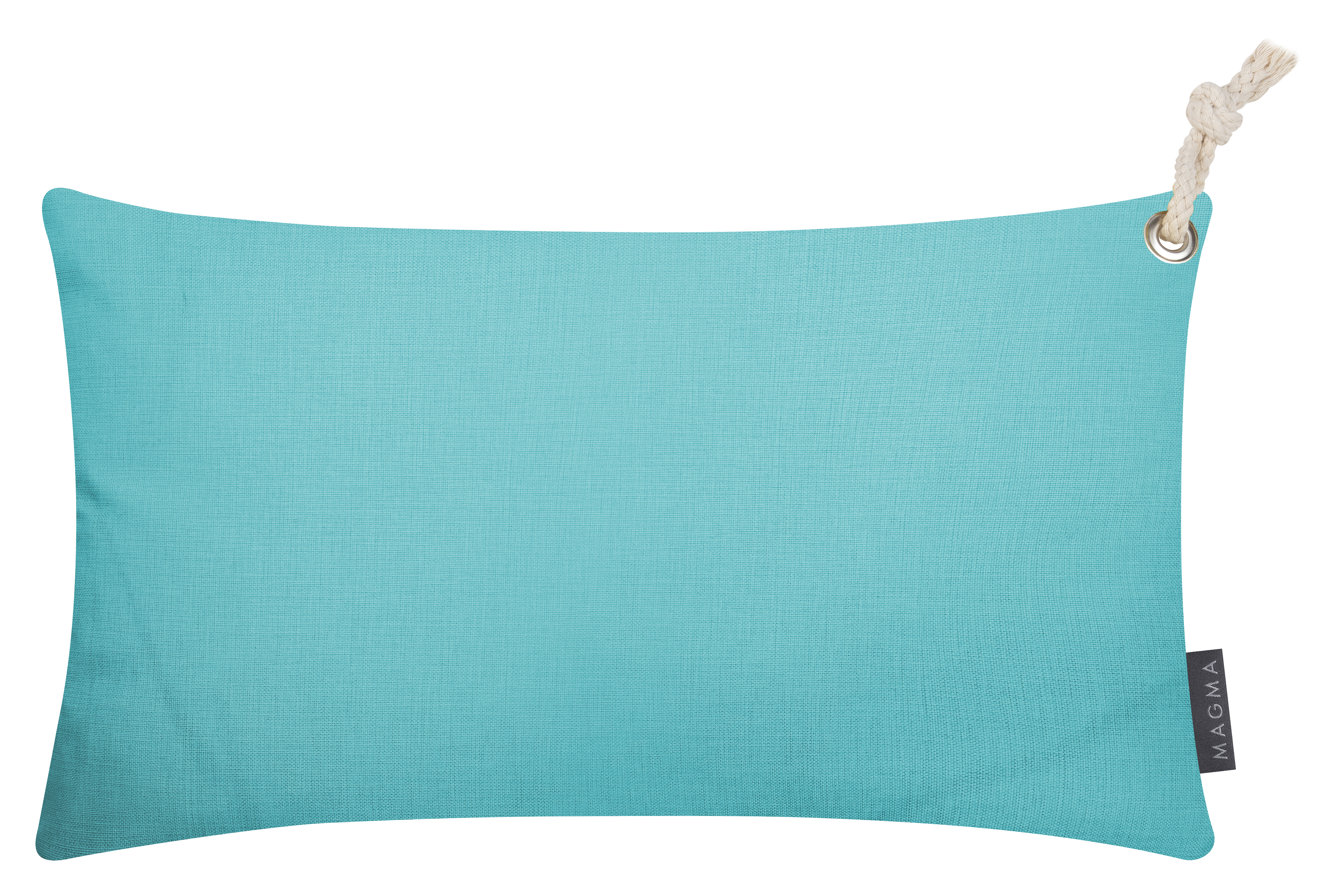 Housses de coussin exterieur avec corde turquoise - Lot de 2 - 50x30