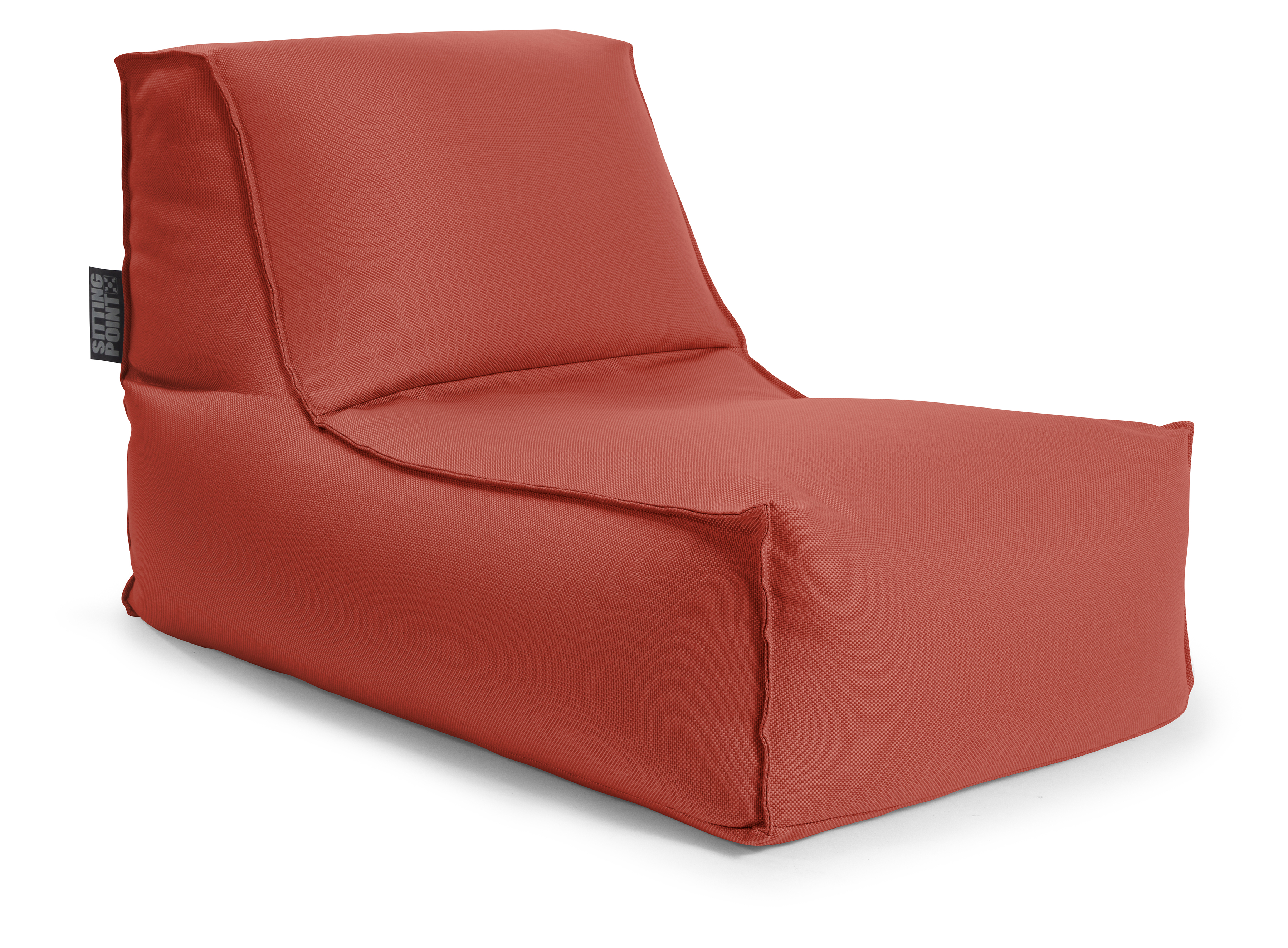 Pouf outdoor avec dossier terracotta 65x100x65 Pouf outdoor avec dossier terracotta 65x100x65