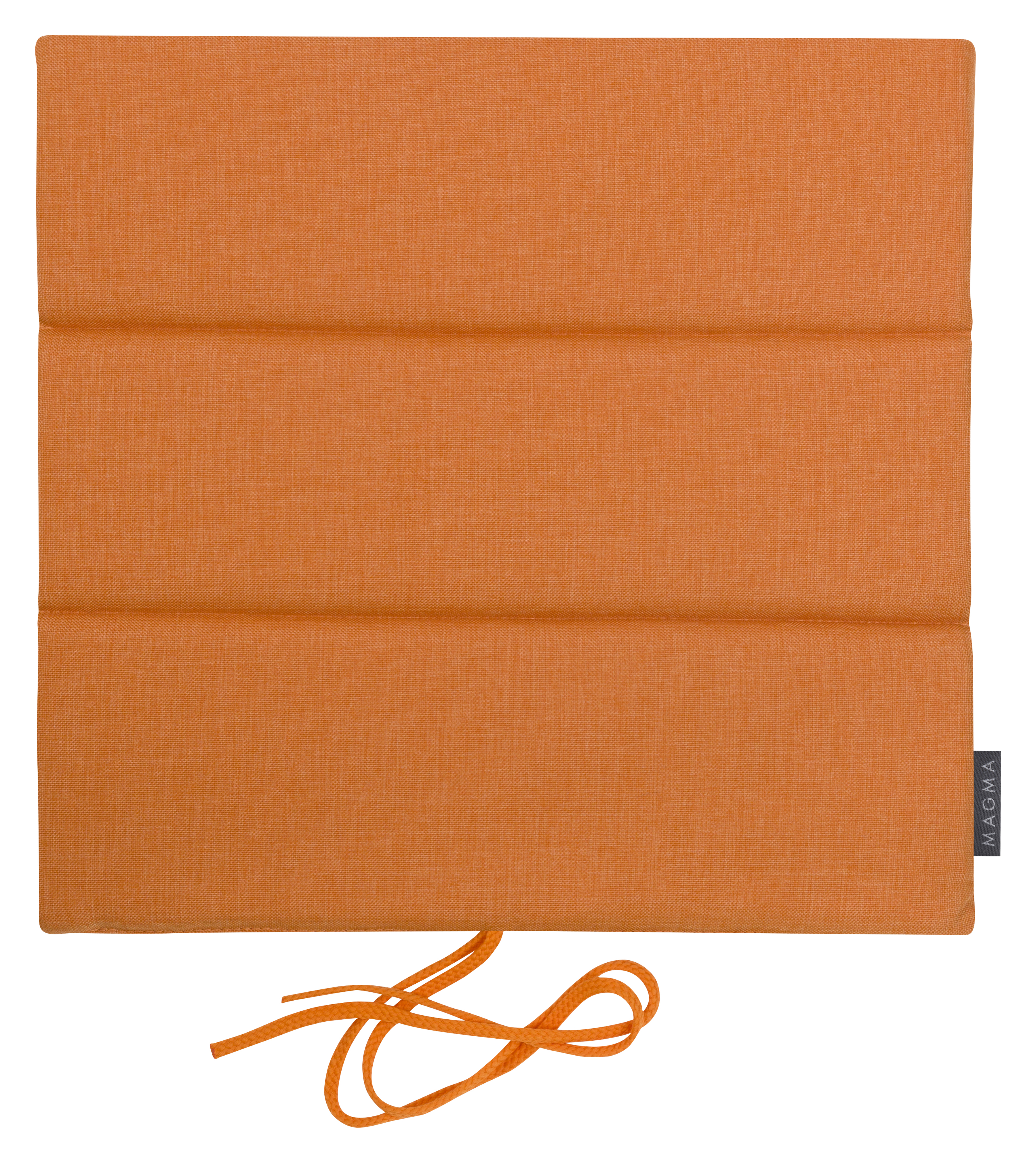 Galettes de chaises outdoor à nouettes orange - Lot de 4 - 40x40 (photo) Galettes de chaises outdoor à nouettes orange - Lot de 4 - 40x40