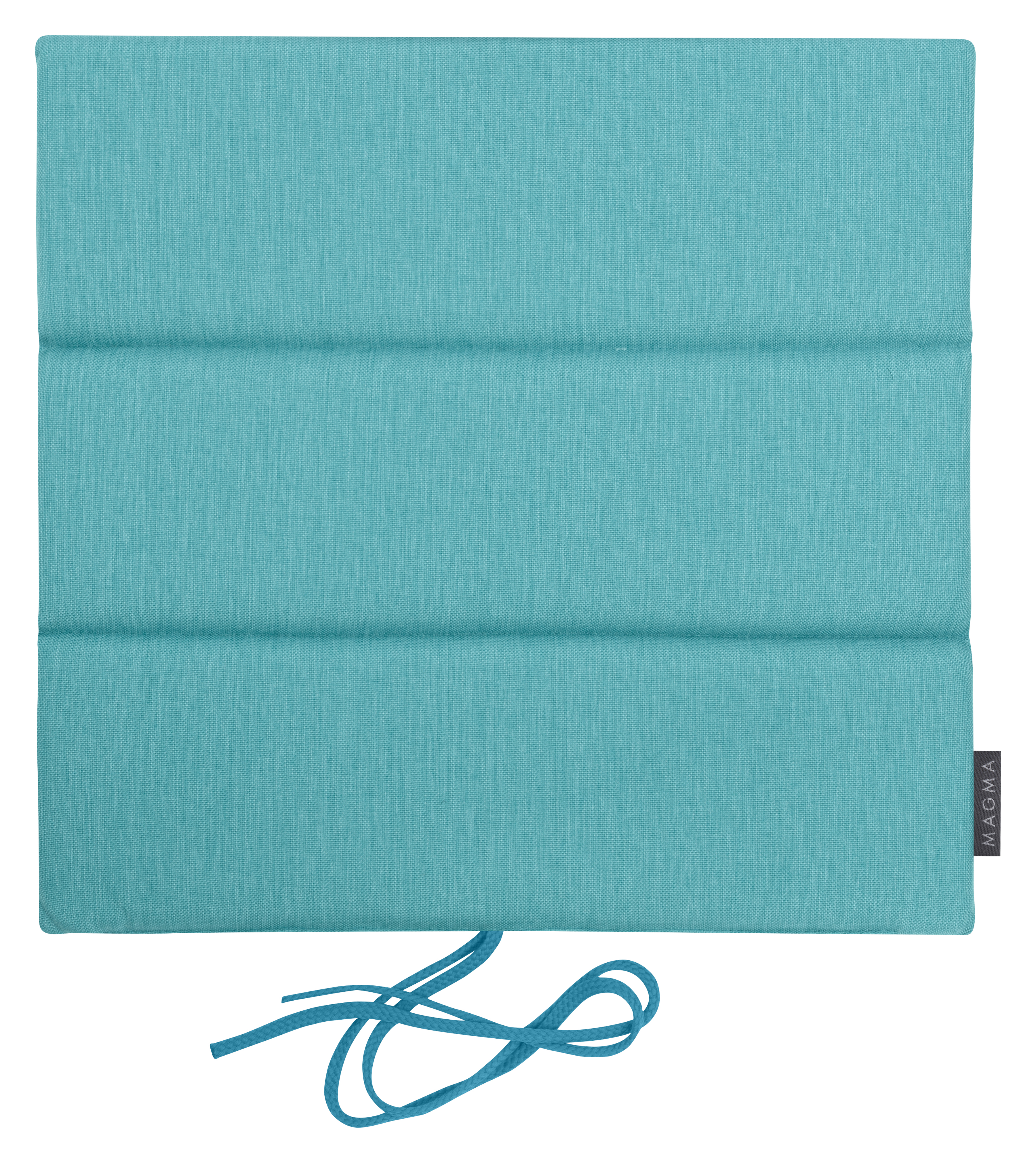 Galettes de chaises outdoor à nouettes turquoise - Lot de 4 - 40x40 (photo) Galettes de chaises outdoor à nouettes turquoise - Lot de 4 - 40x40