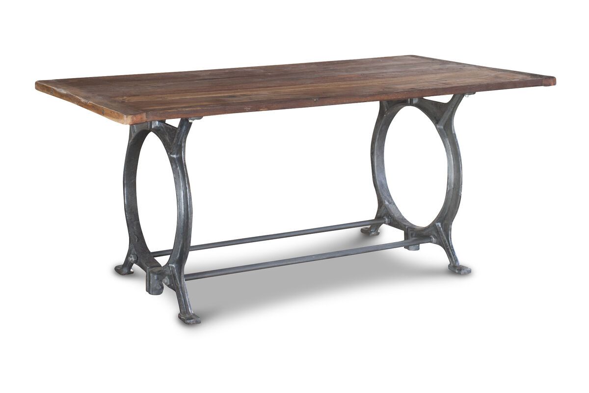 Table en teck ancien marron Table en teck ancien marron